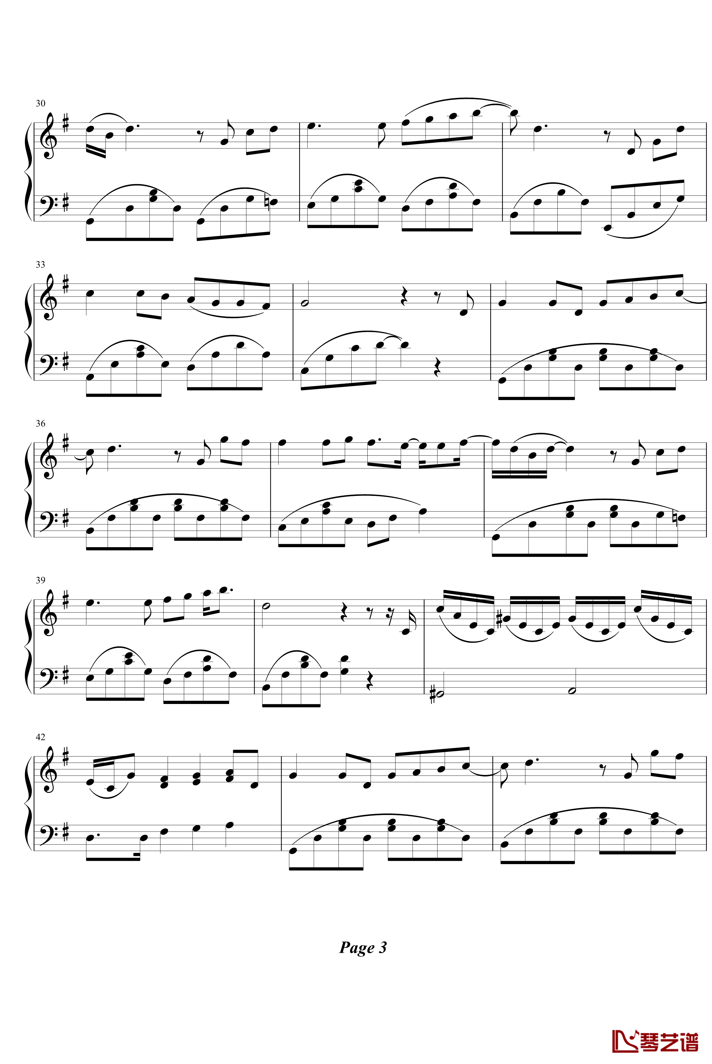 蜗牛钢琴谱-简单版-周杰伦3