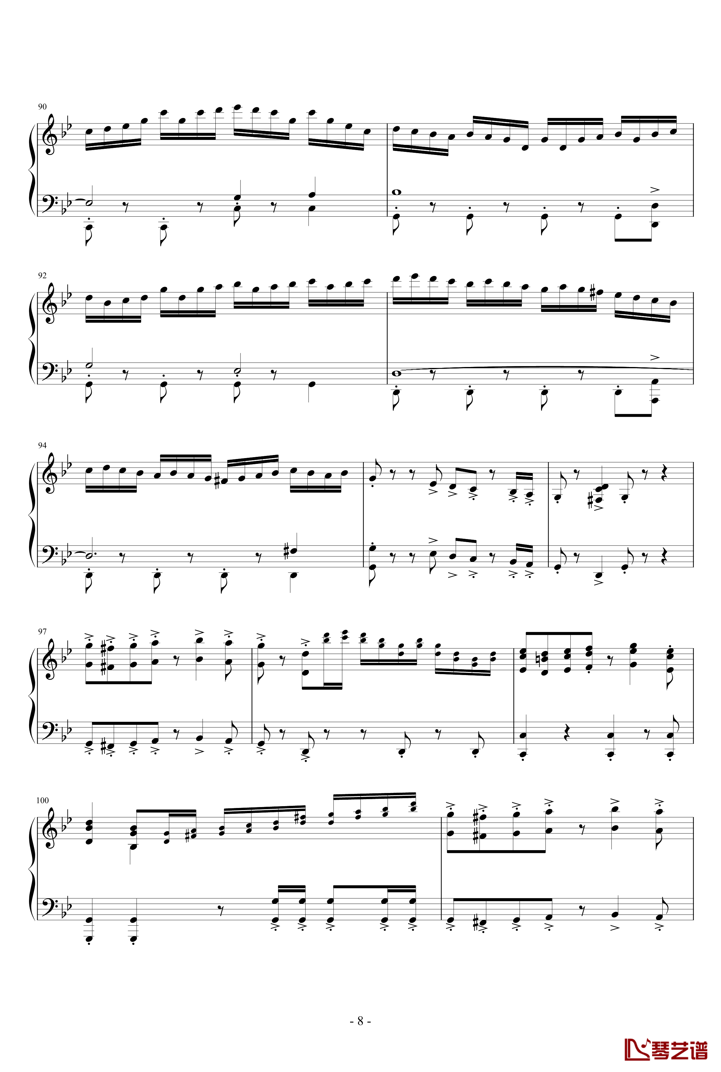 La Cumparsita钢琴谱-James Last8