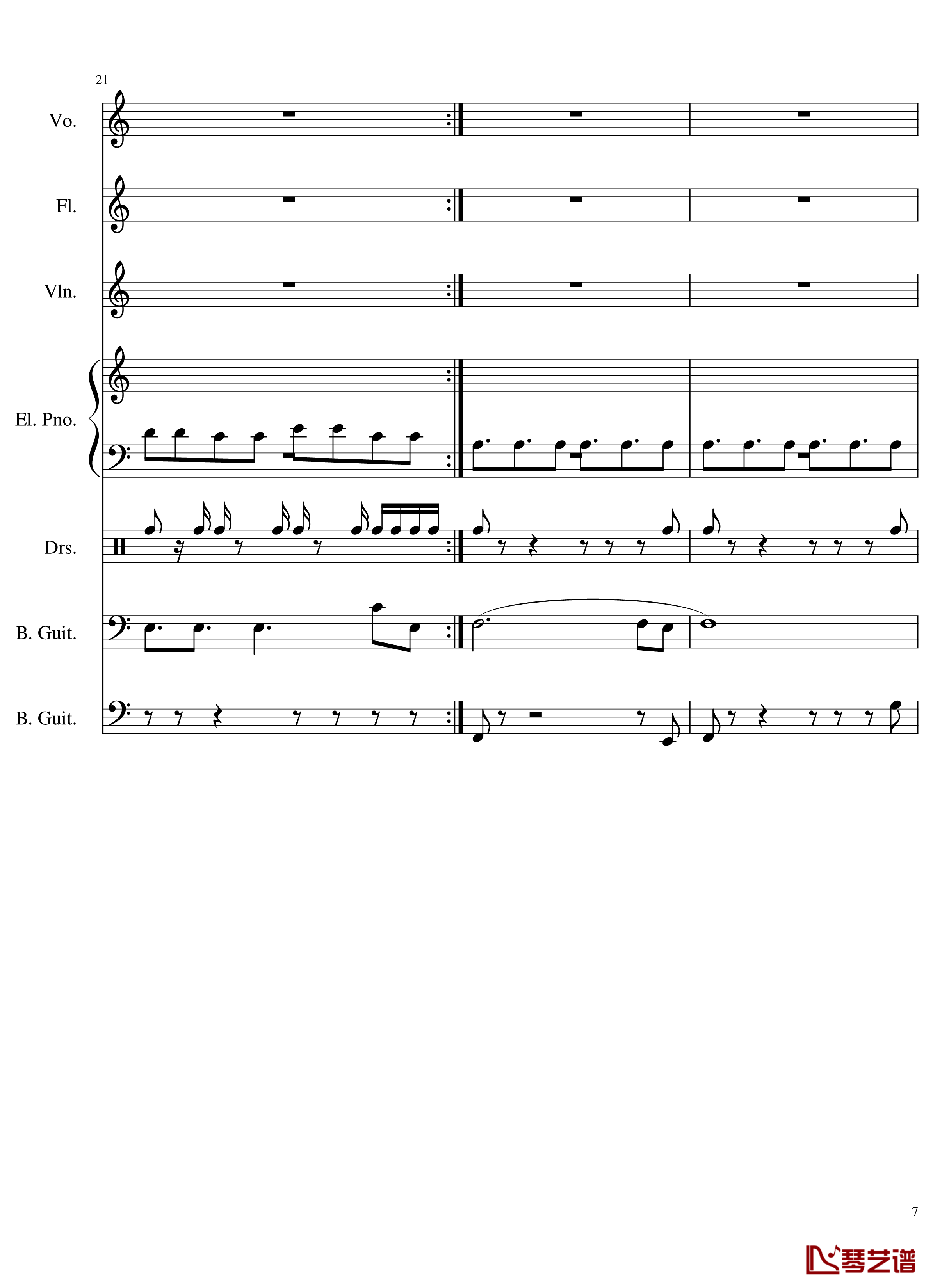Intro钢琴谱-The xx7