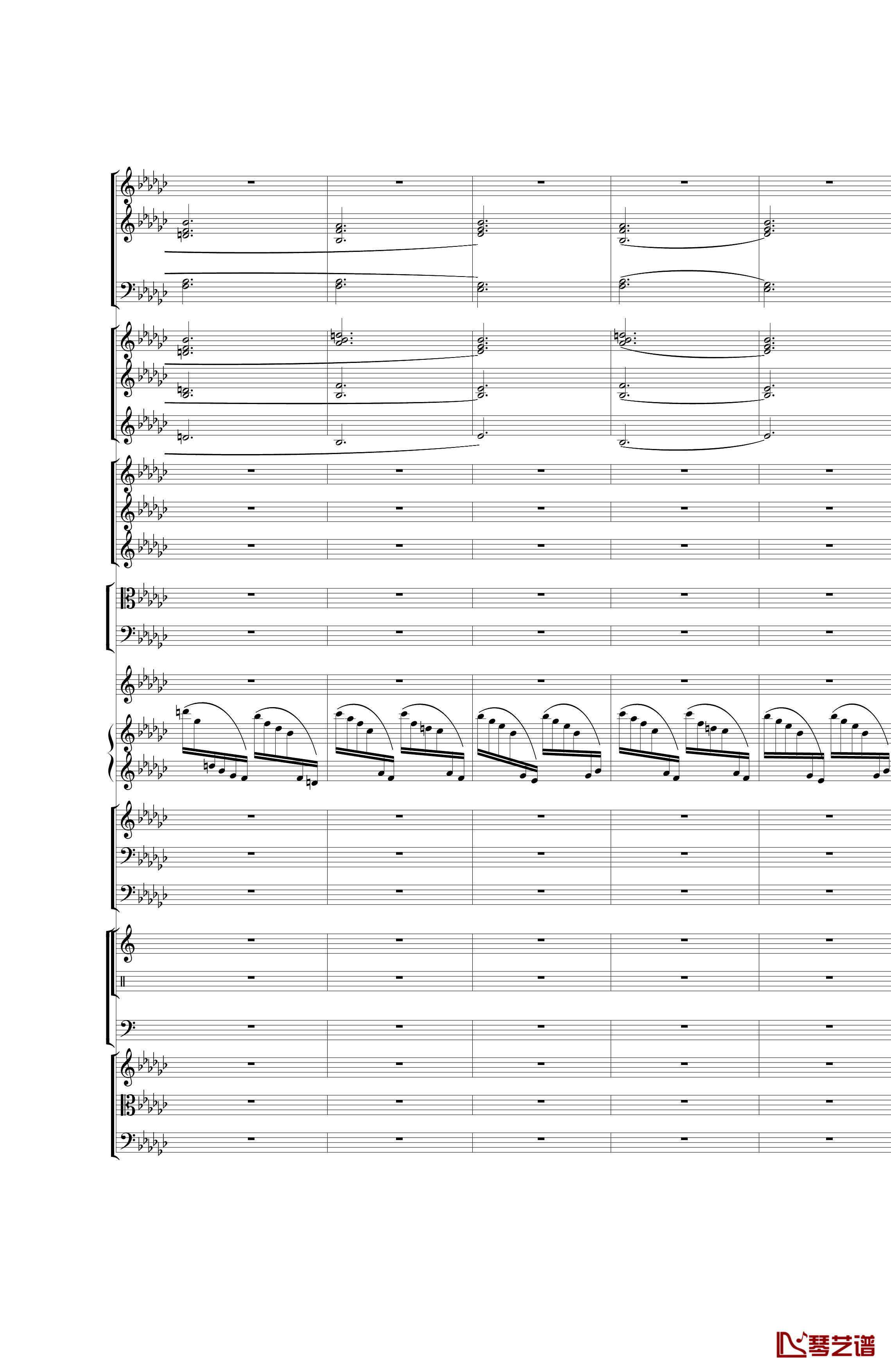 Piano Concerto No.3 in E Flat minor钢琴谱 I.Moderto-热情而辉煌33