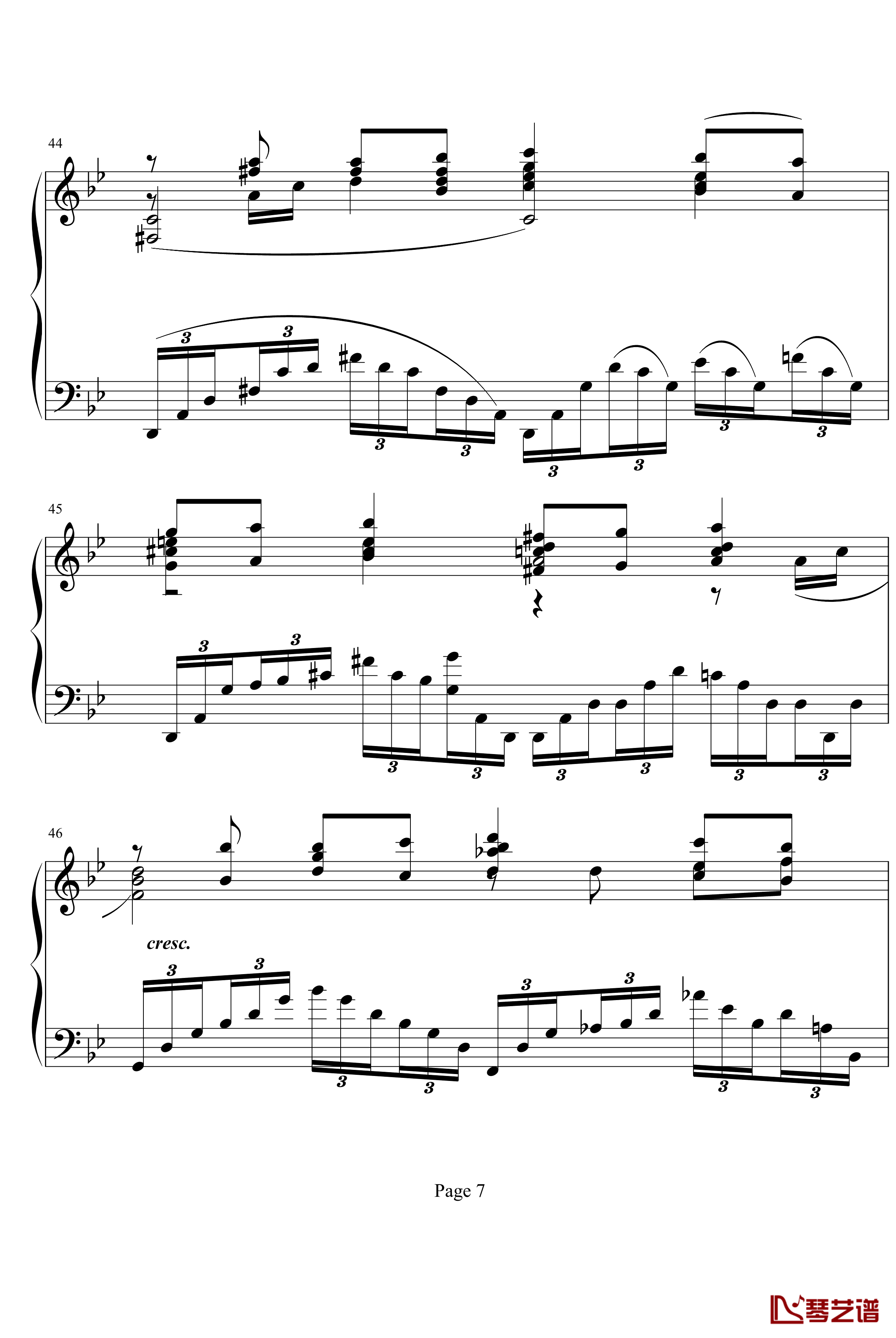  G小调前奏曲.op.23 No.5钢琴谱-拉赫马尼若夫-Rachmaninoff7