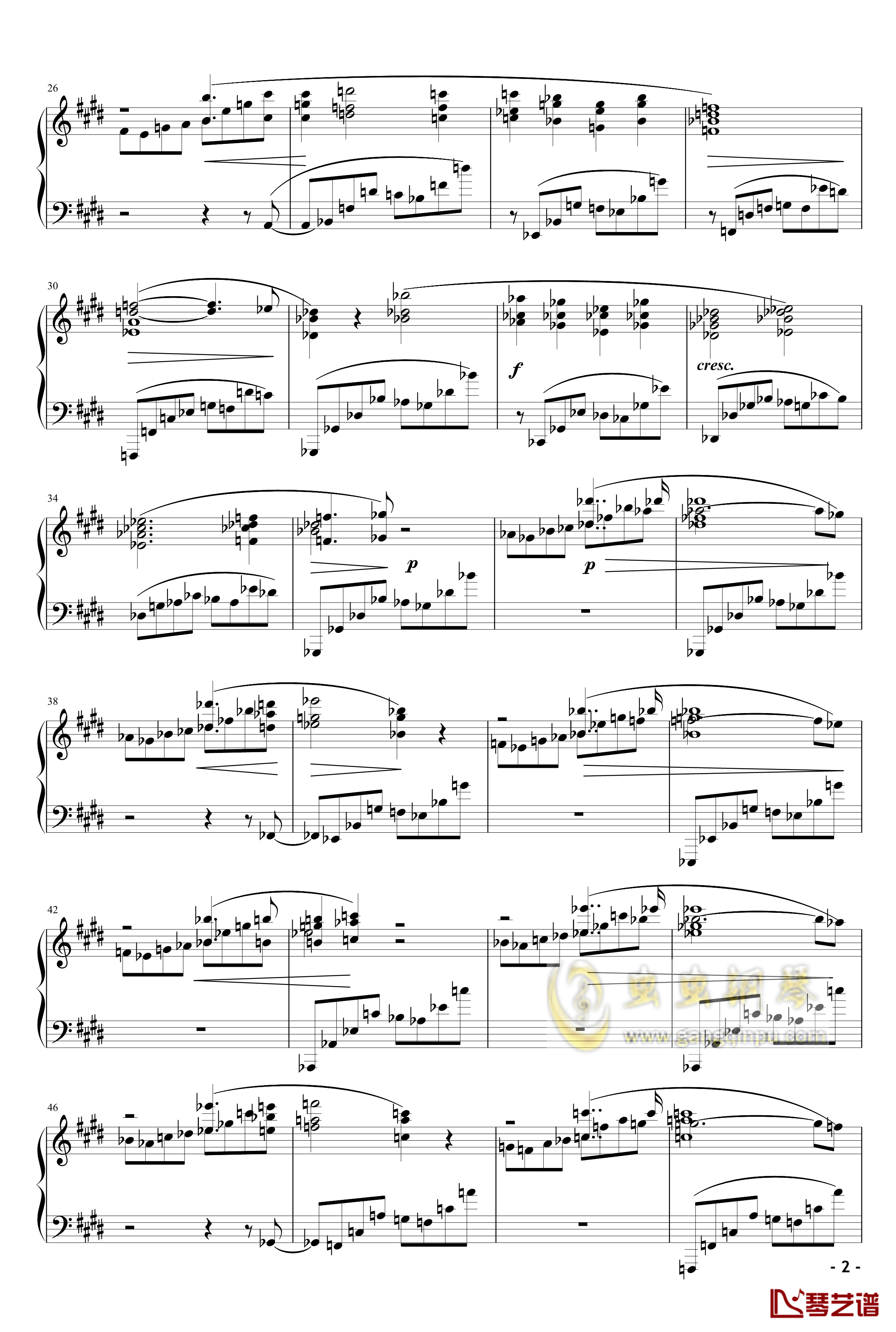 升c小调前奏曲 Op.45钢琴谱-雨田版-肖邦-chopin2