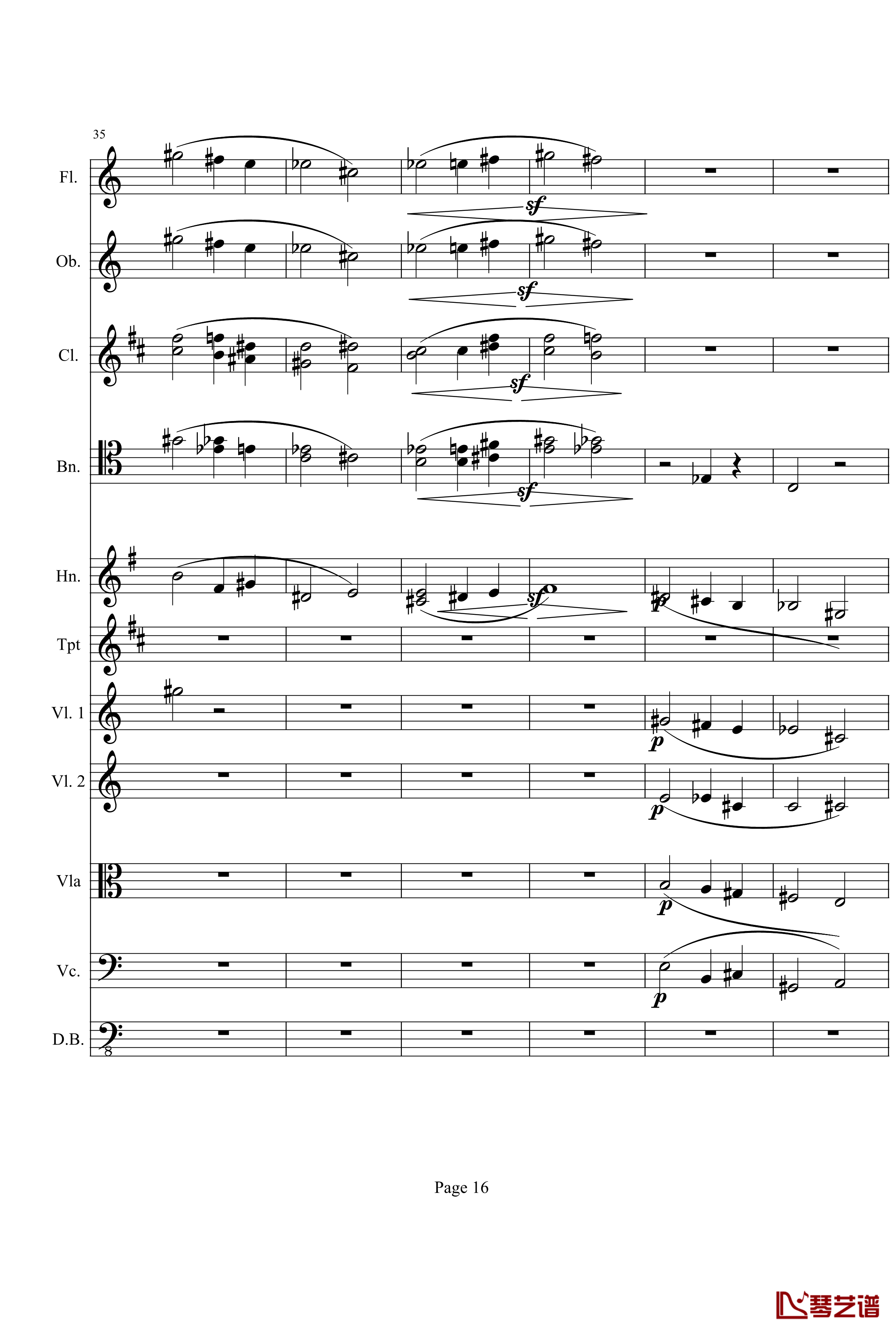 奏鸣曲之交响钢琴谱-第21首-Ⅰ-贝多芬-beethoven16