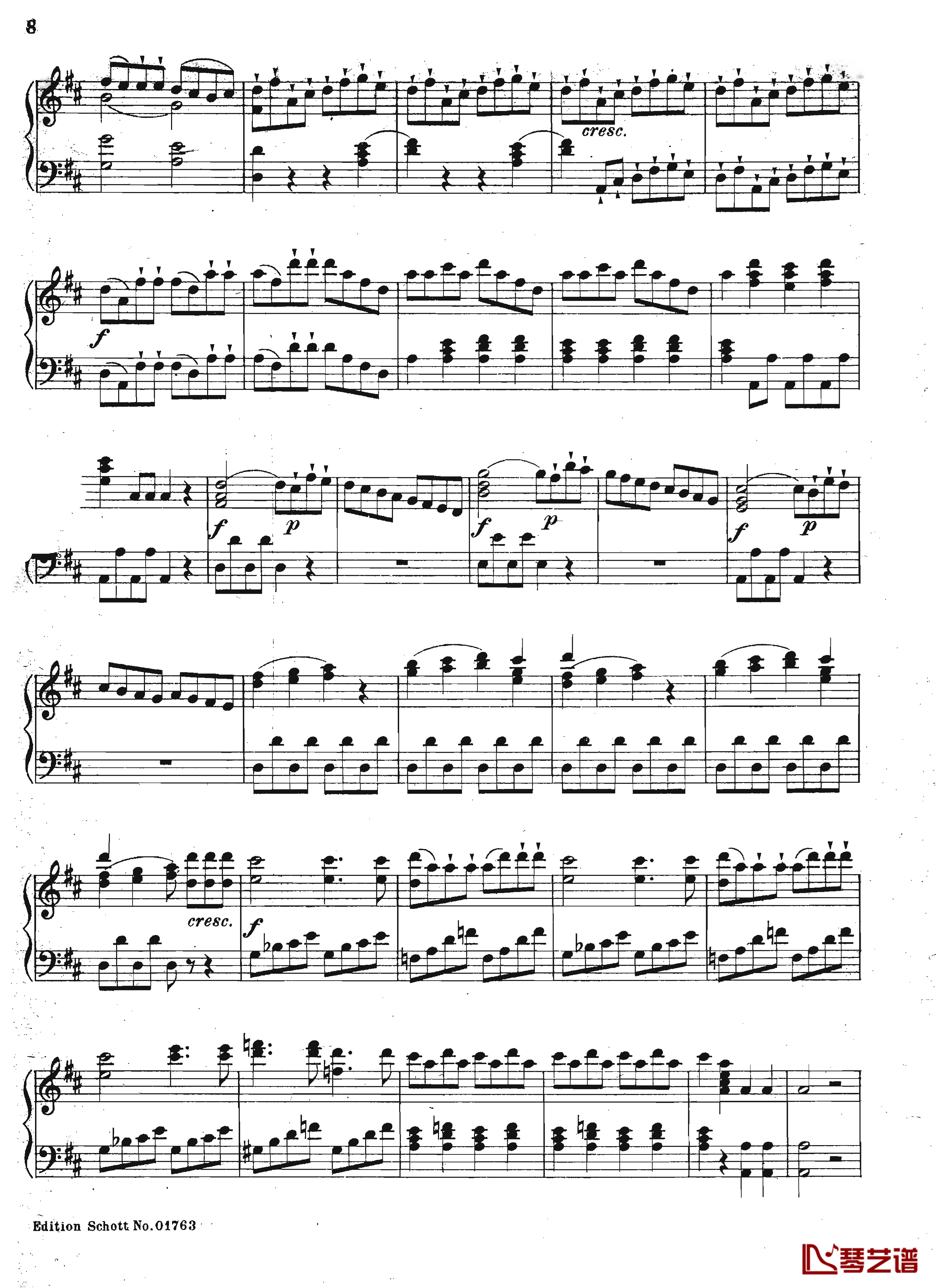 唐璜 序曲 K.527钢琴谱-莫扎特8