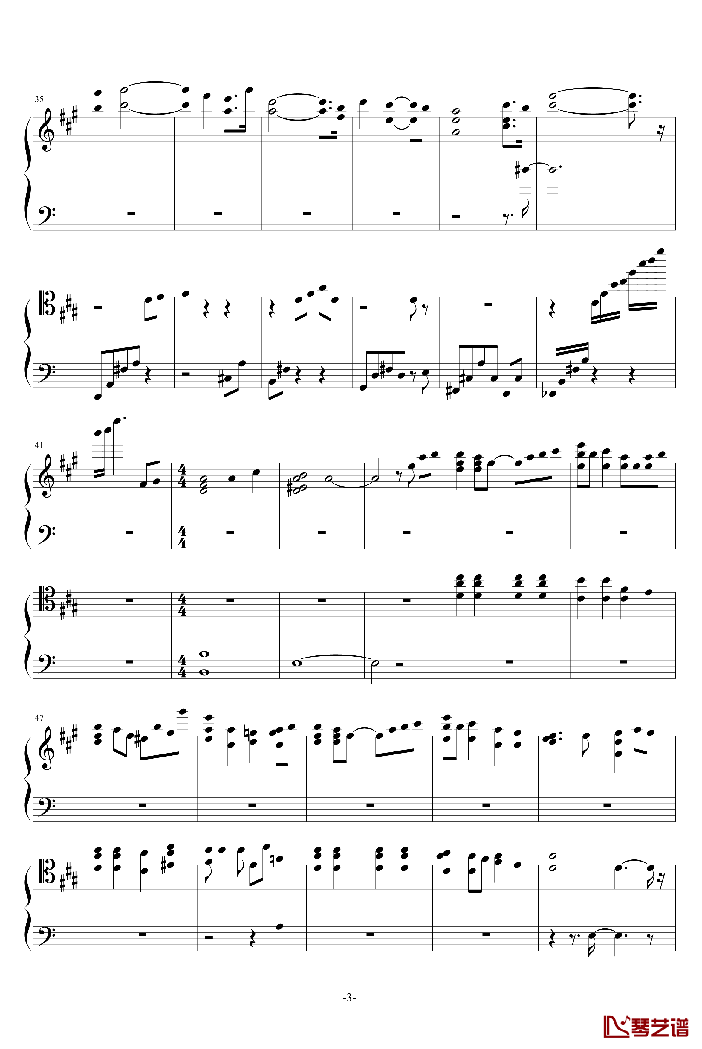 渚Warm Piano Arrange钢琴谱-古河渚3