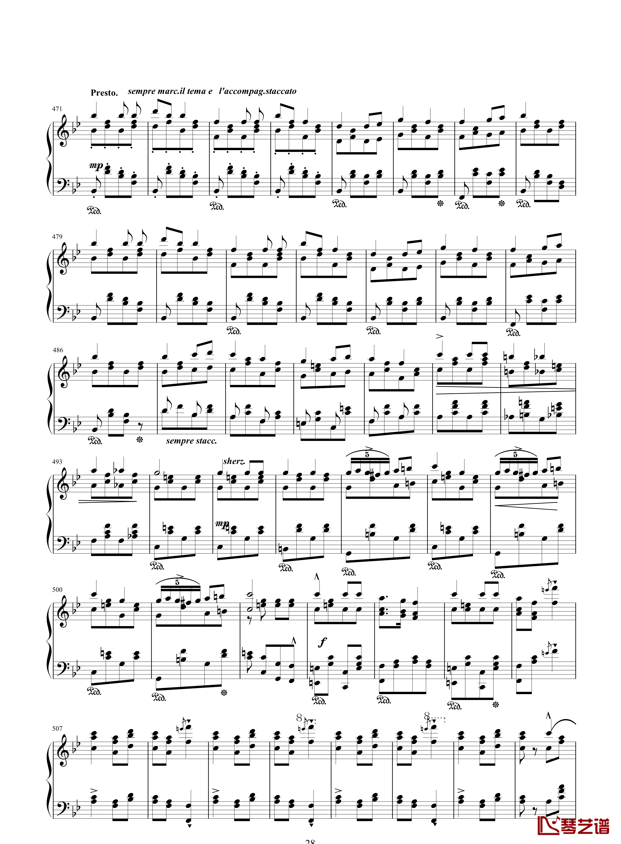 唐璜的回忆钢琴谱-34页全谱-李斯特28