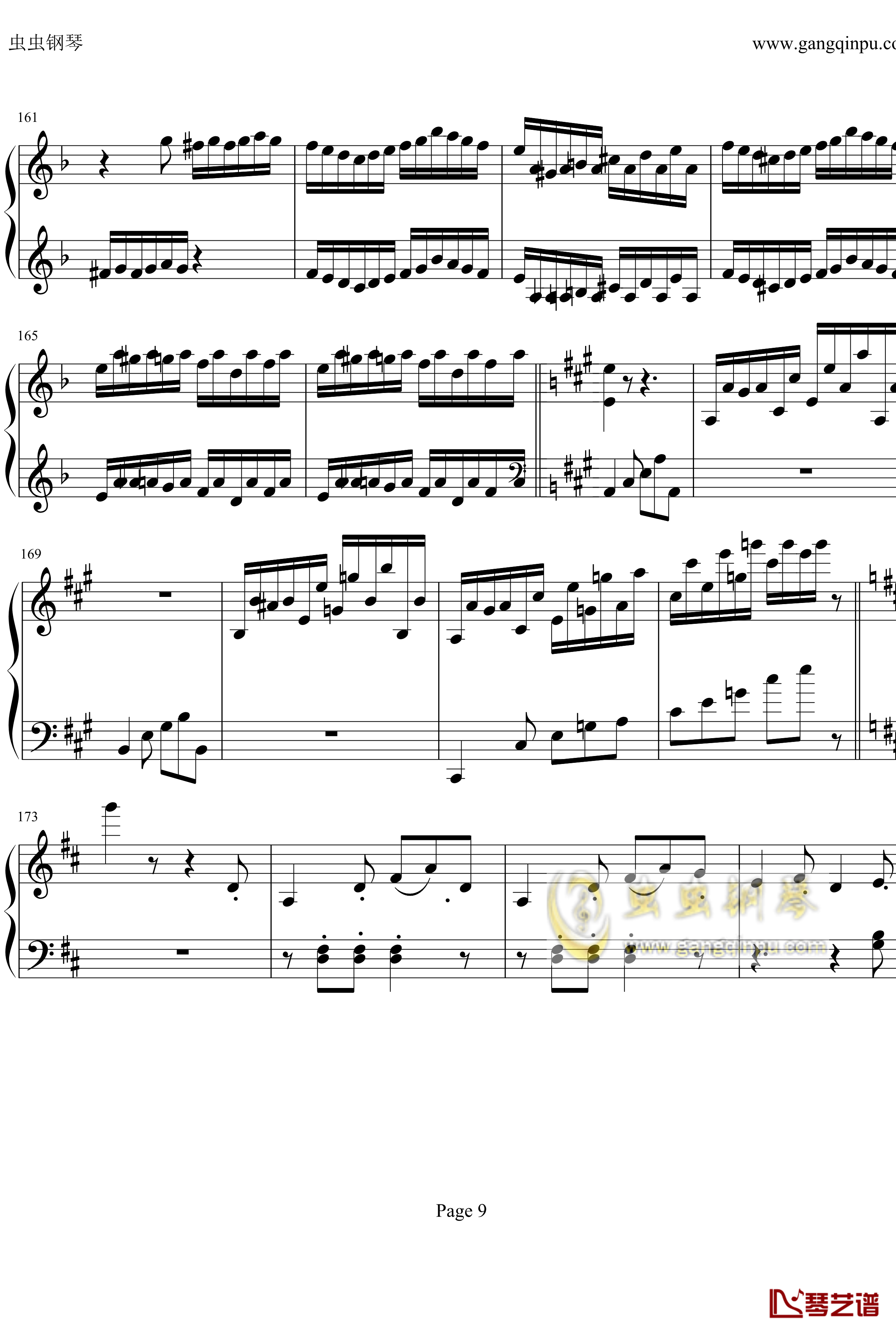贝多芬钢琴协奏曲Op61第三乐章钢琴谱-贝多芬9