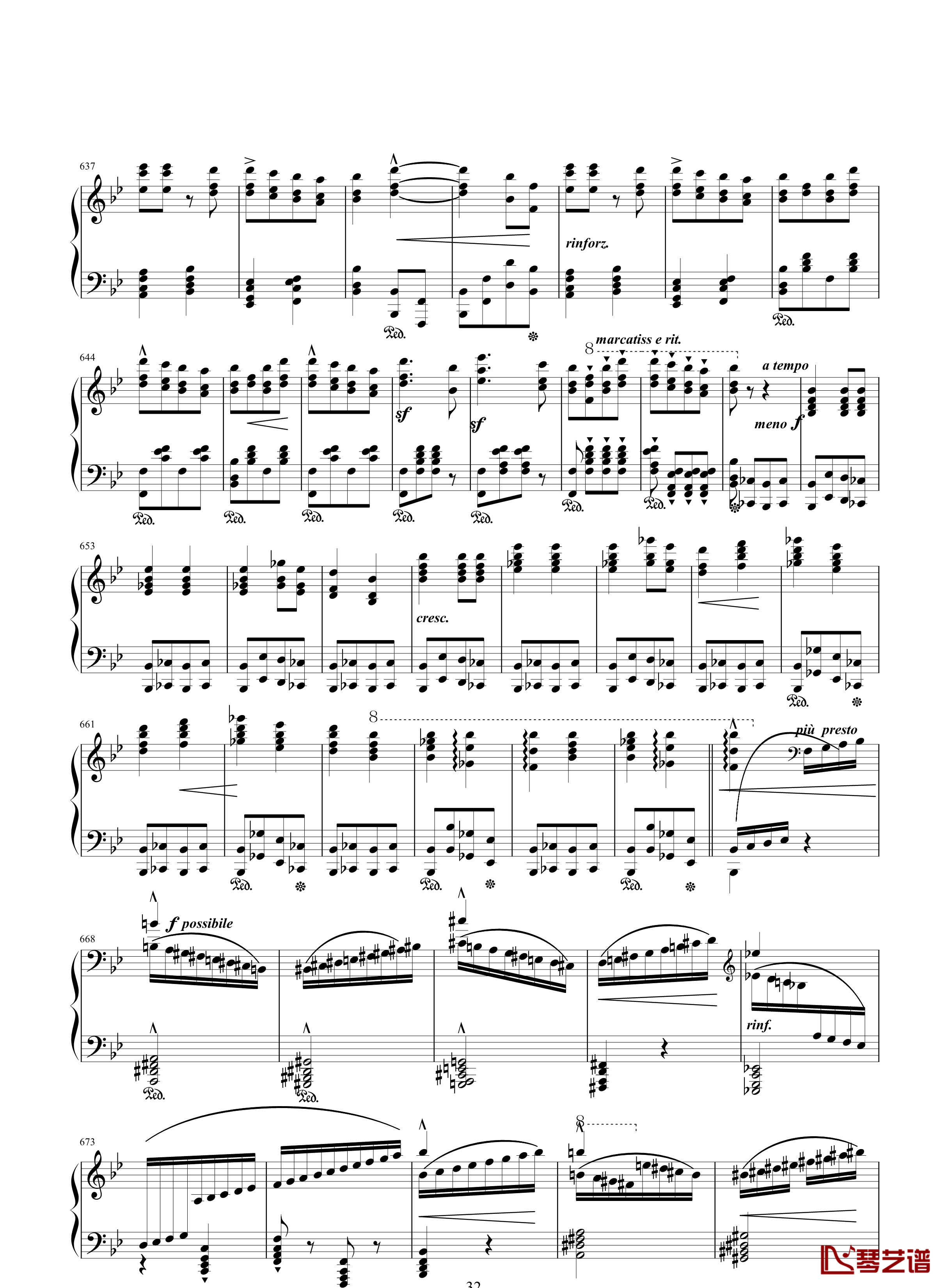 唐璜的回忆钢琴谱-34页全谱-李斯特32