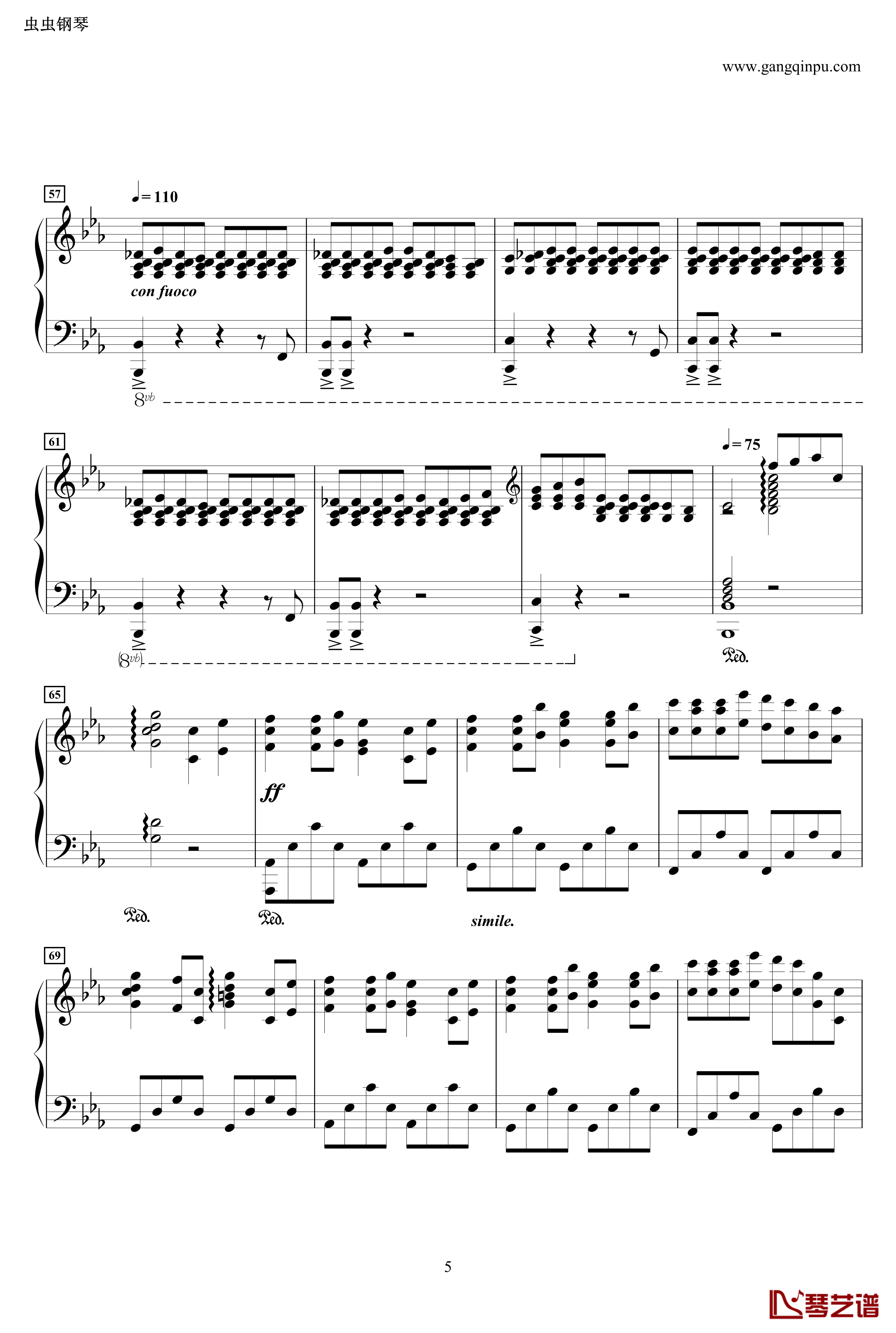 龙猫主题曲钢琴谱-风之甬道·風のとおり道·The Wind Forest·-·Best Original on Piano-久石让5