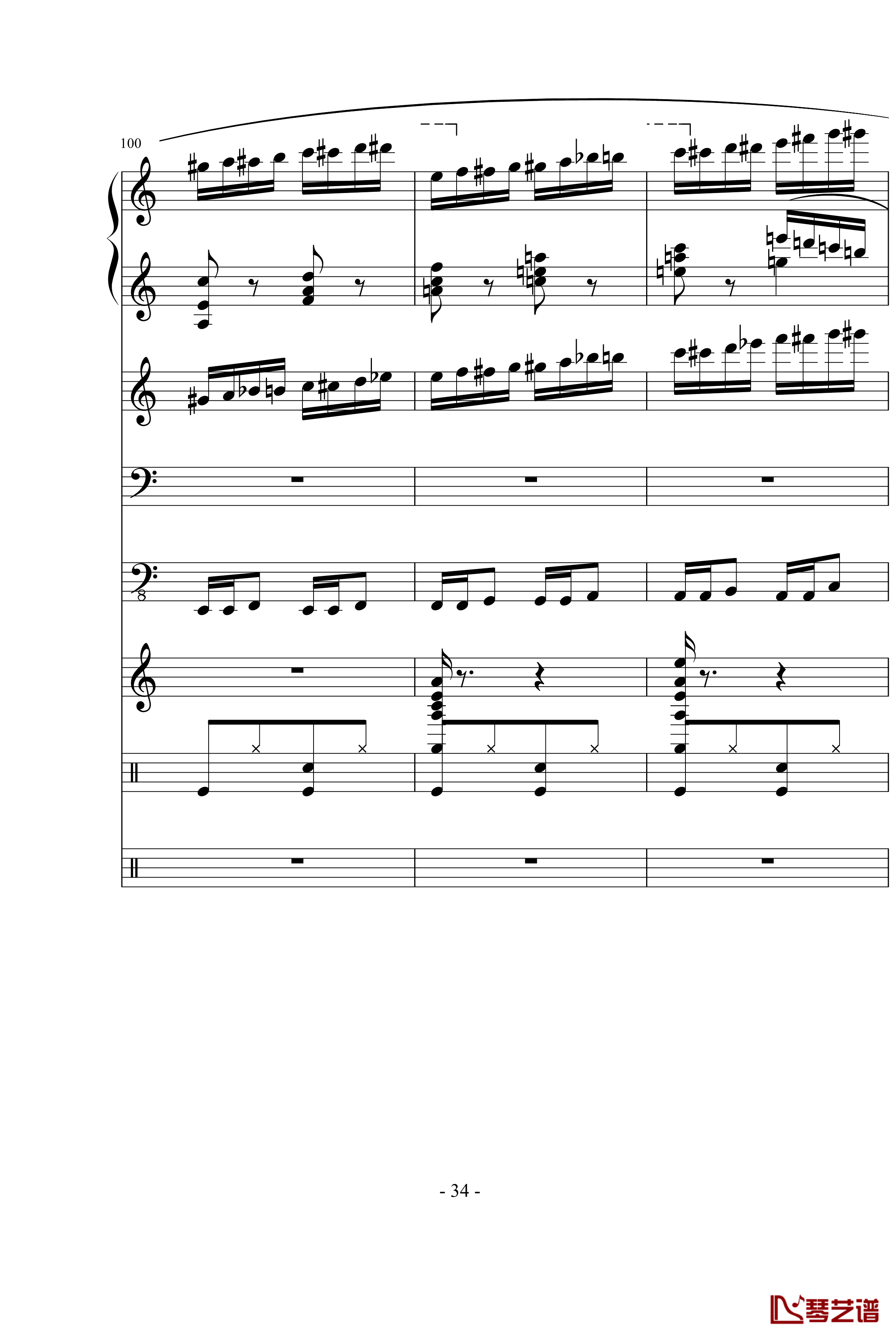 野蜂飞舞钢琴谱-里姆斯基-柯萨科夫34