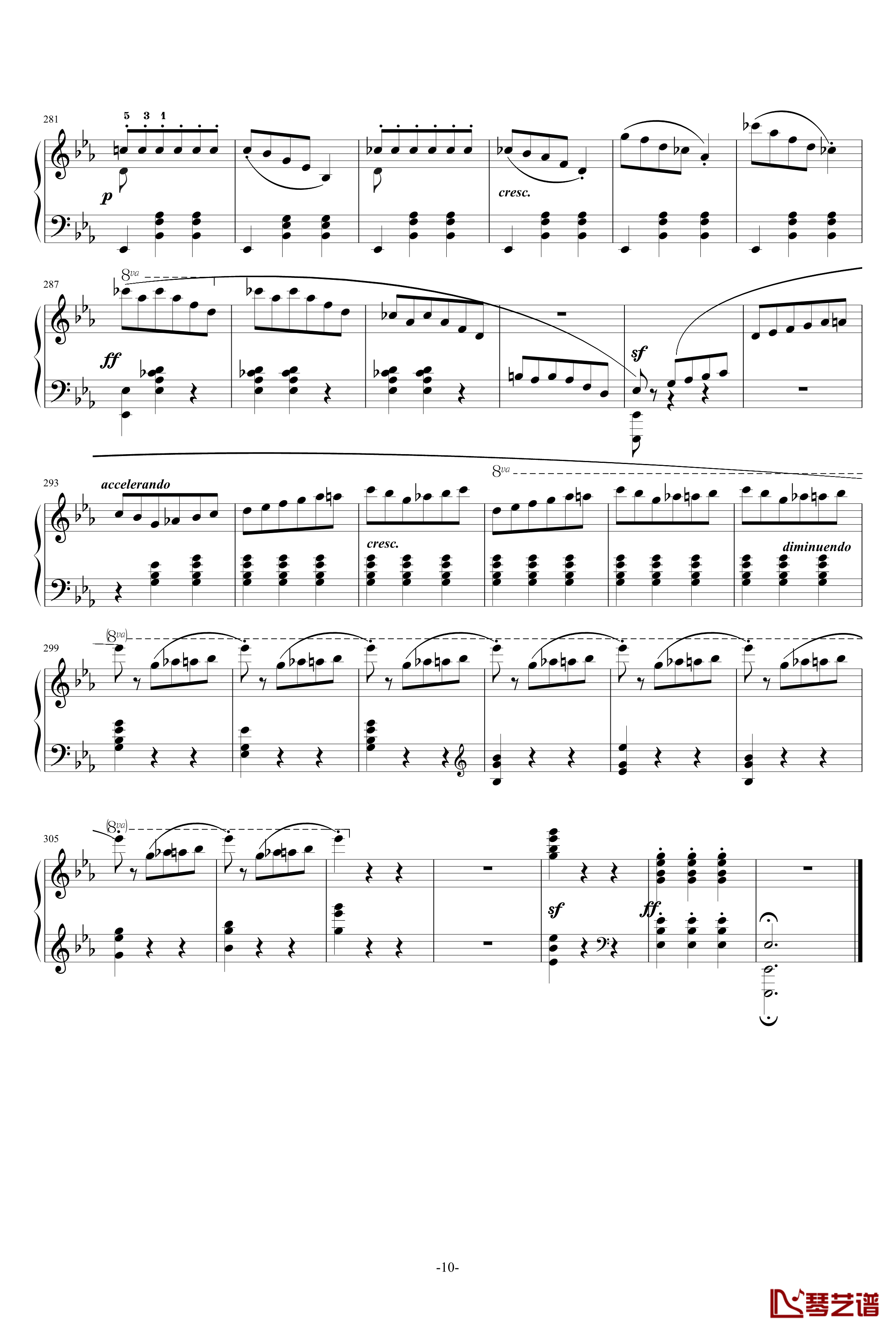 降E大调华丽大圆舞曲Op.18钢琴谱-肖邦-chopin10