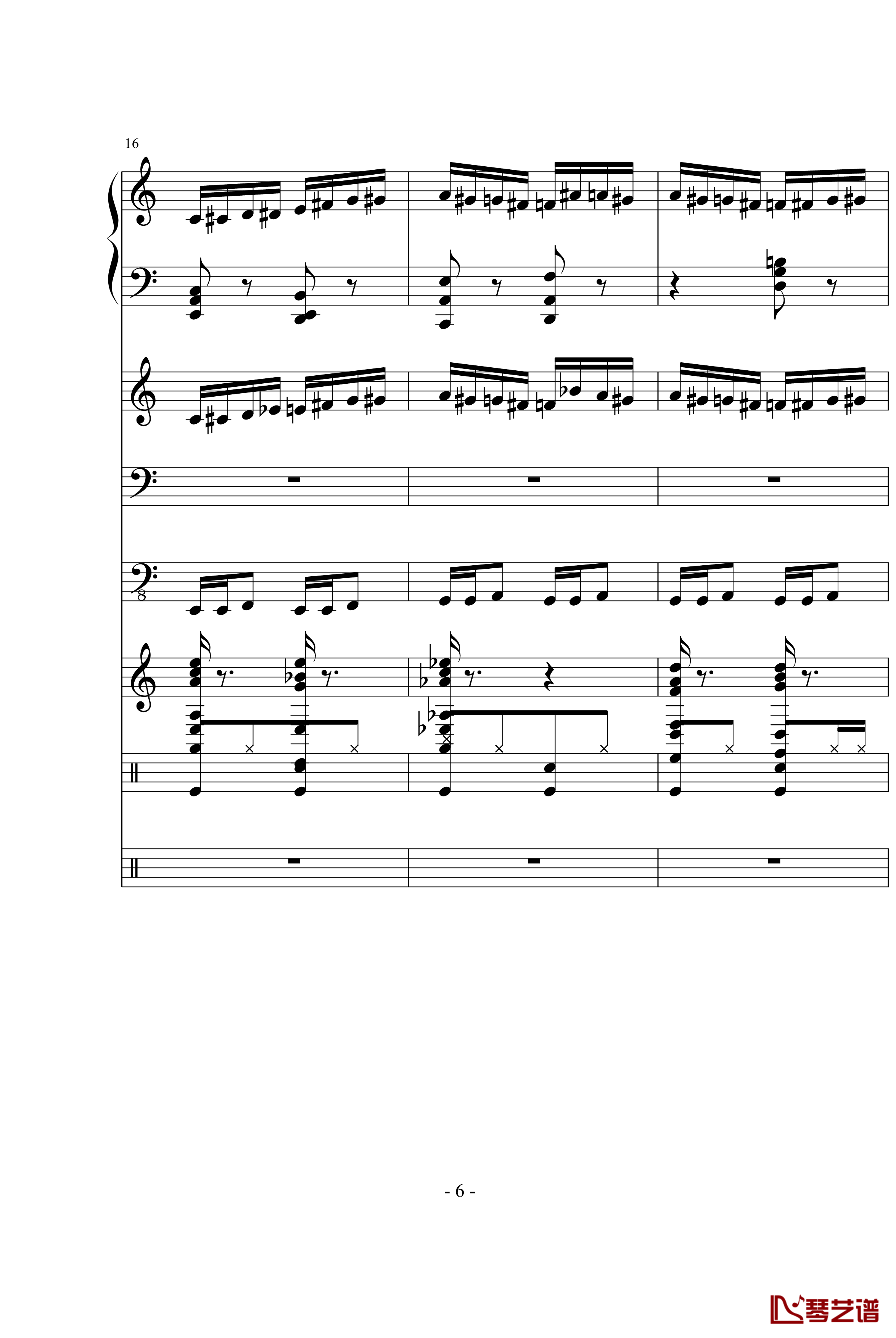 野蜂飞舞钢琴谱-里姆斯基-柯萨科夫6