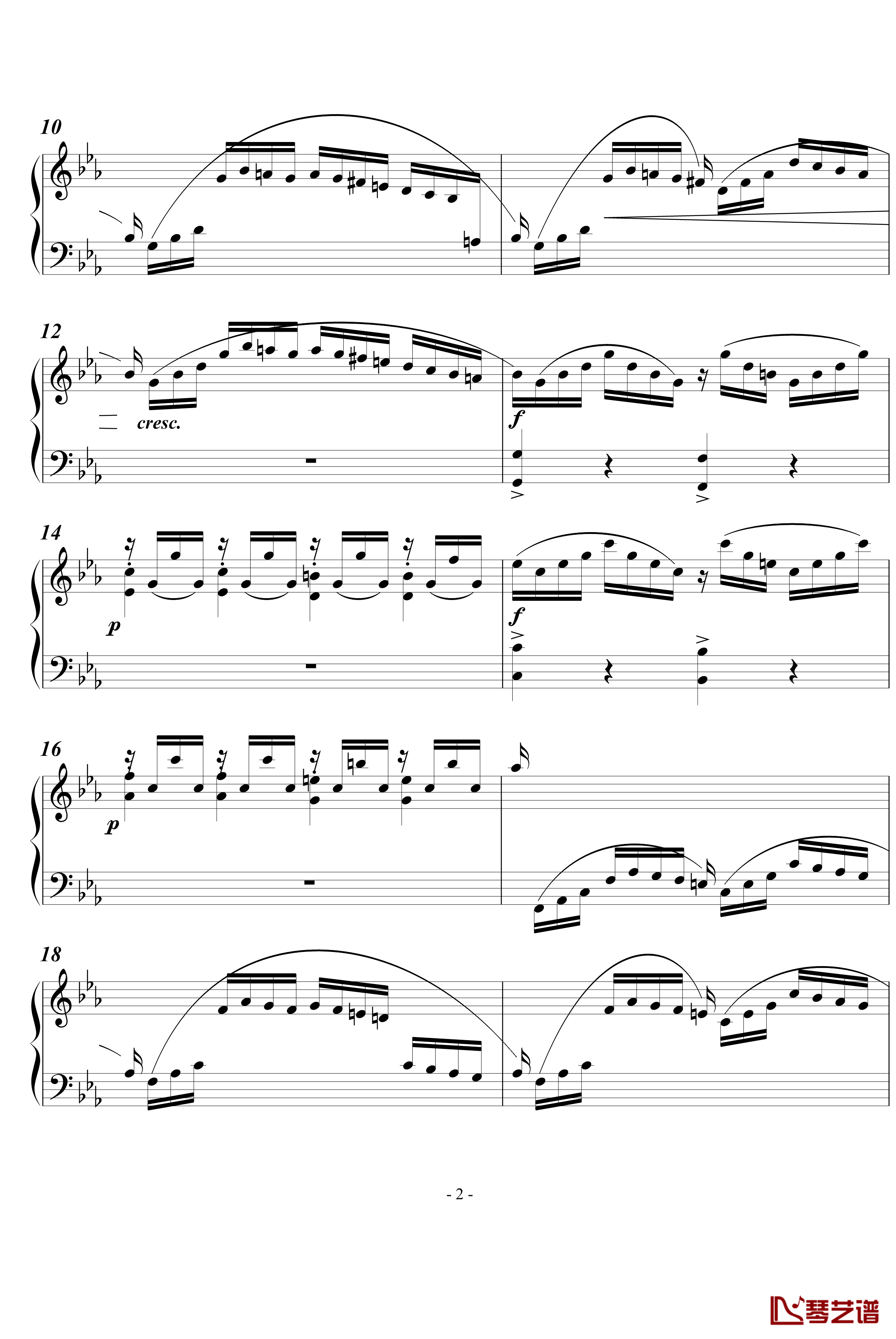 视唱曲钢琴谱-巴赫-P.E.Bach2