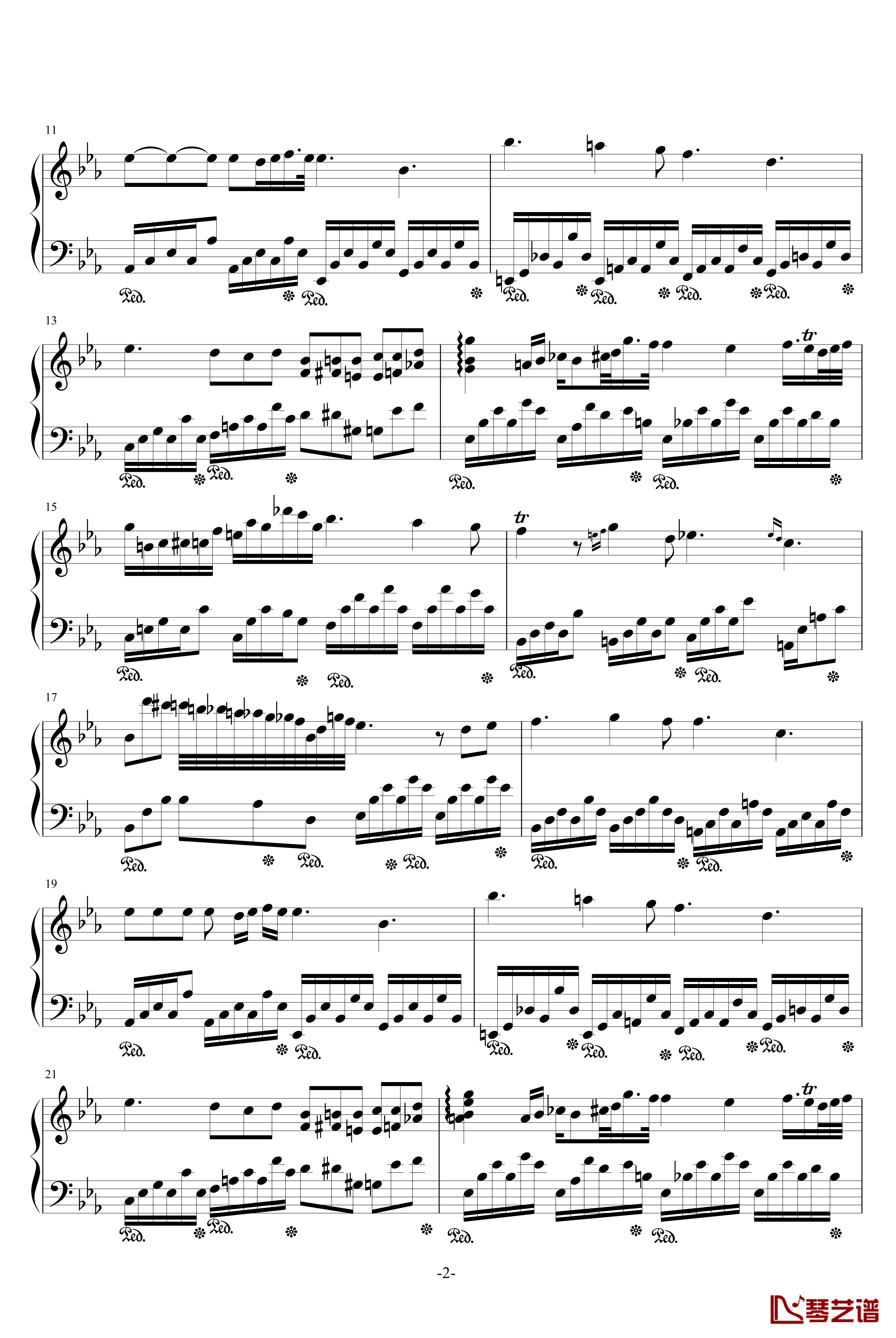 夜曲9-2钢琴谱-换一种风格，换一种感觉-肖邦-chopin2