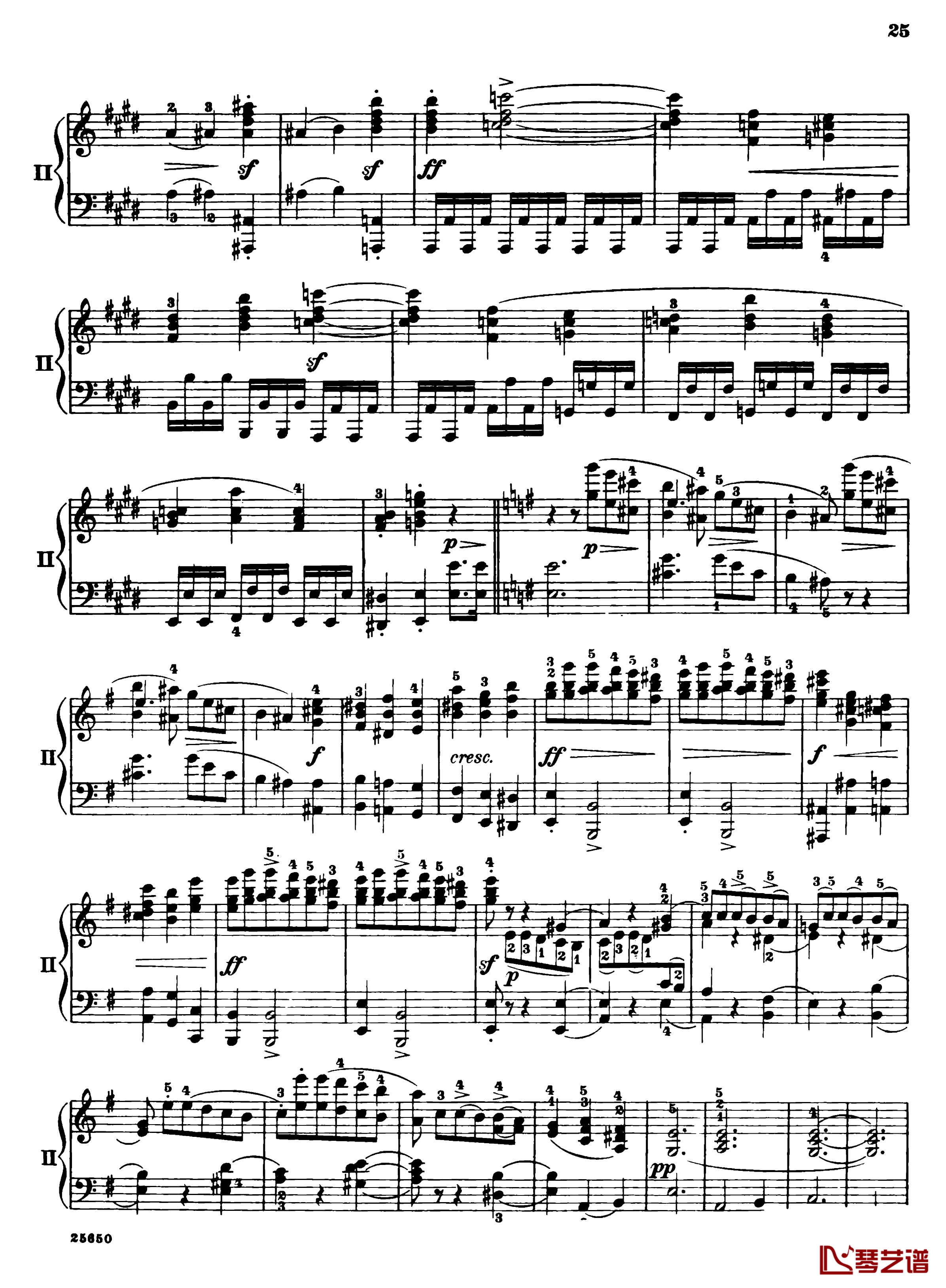 肖邦第一钢琴协奏曲钢琴谱-肖邦27
