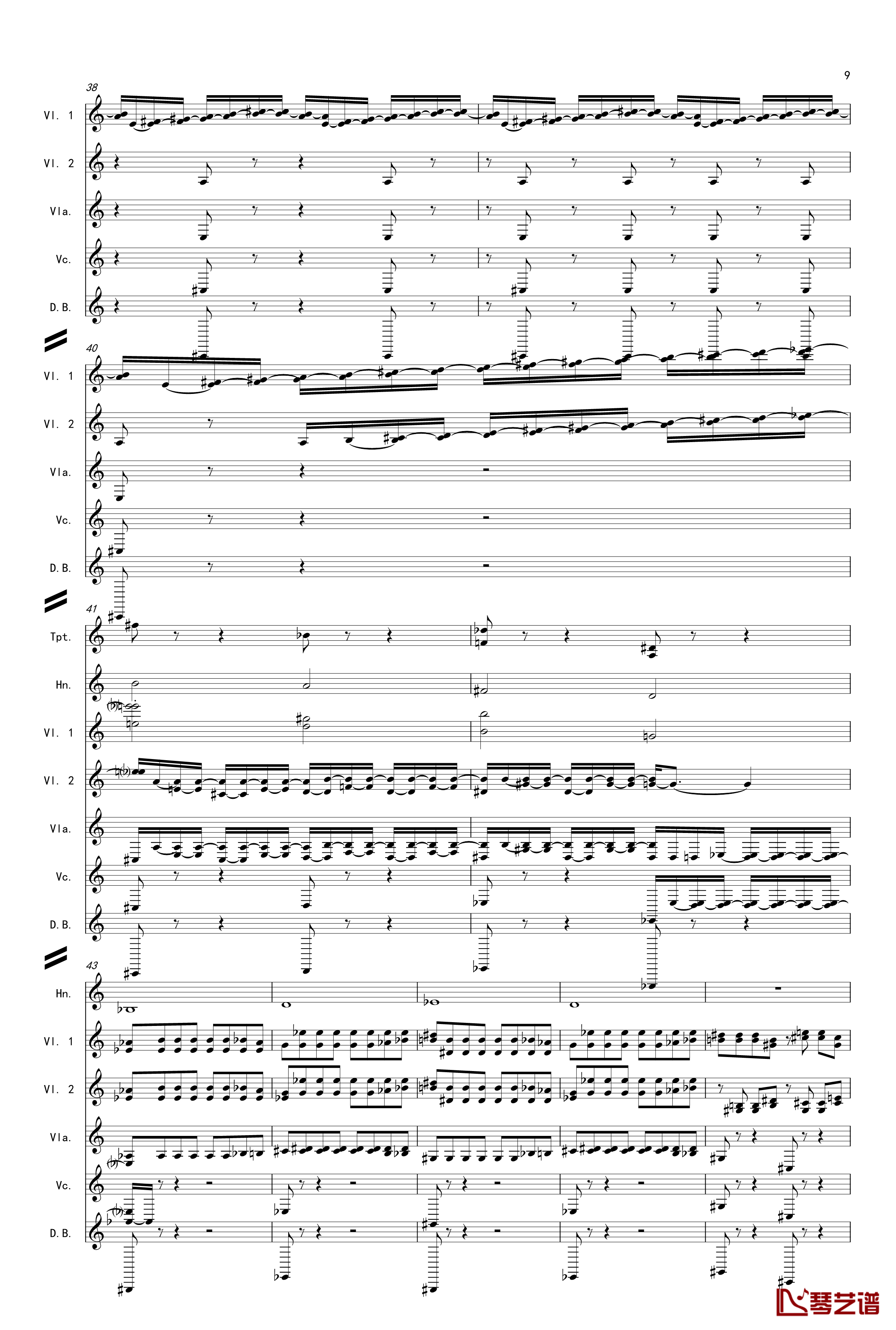 奏鸣曲之交响第14首Ⅲ钢琴谱-贝多芬-beethoven9