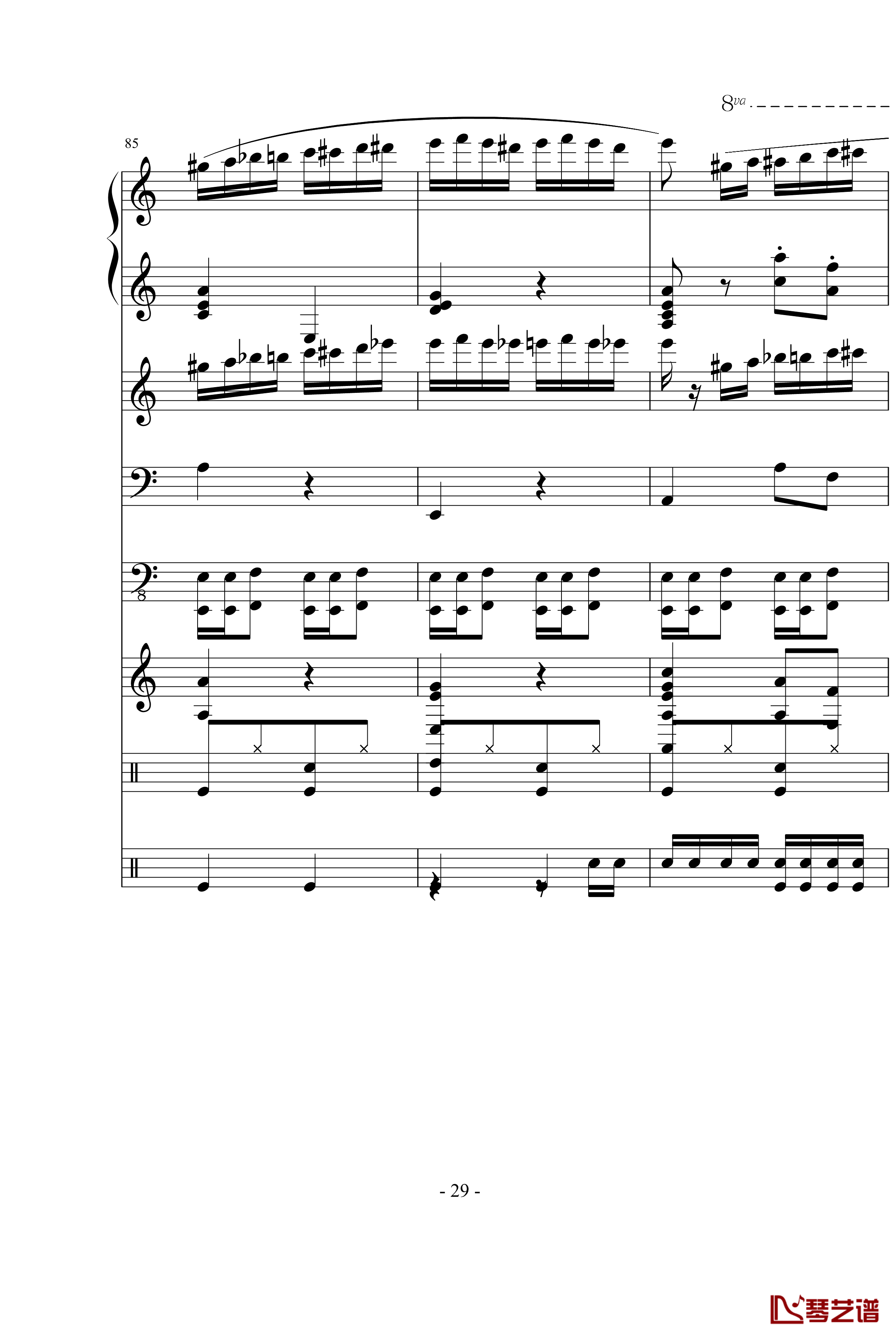 野蜂飞舞钢琴谱-里姆斯基-柯萨科夫29