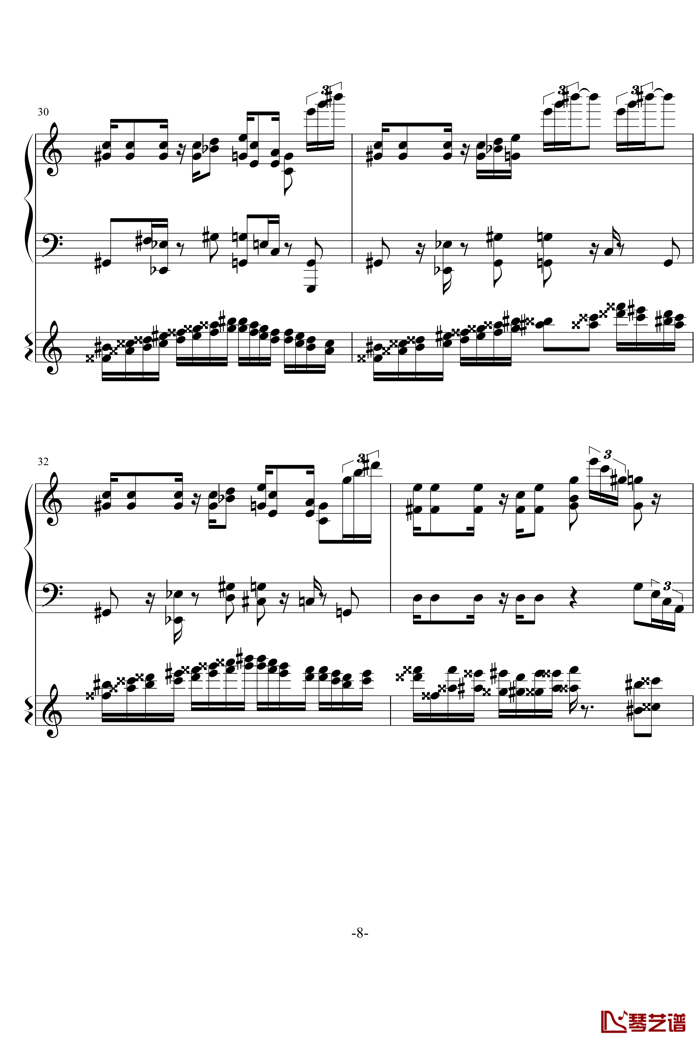 莫扎特和任天堂的故事钢琴谱-超级玛莉8