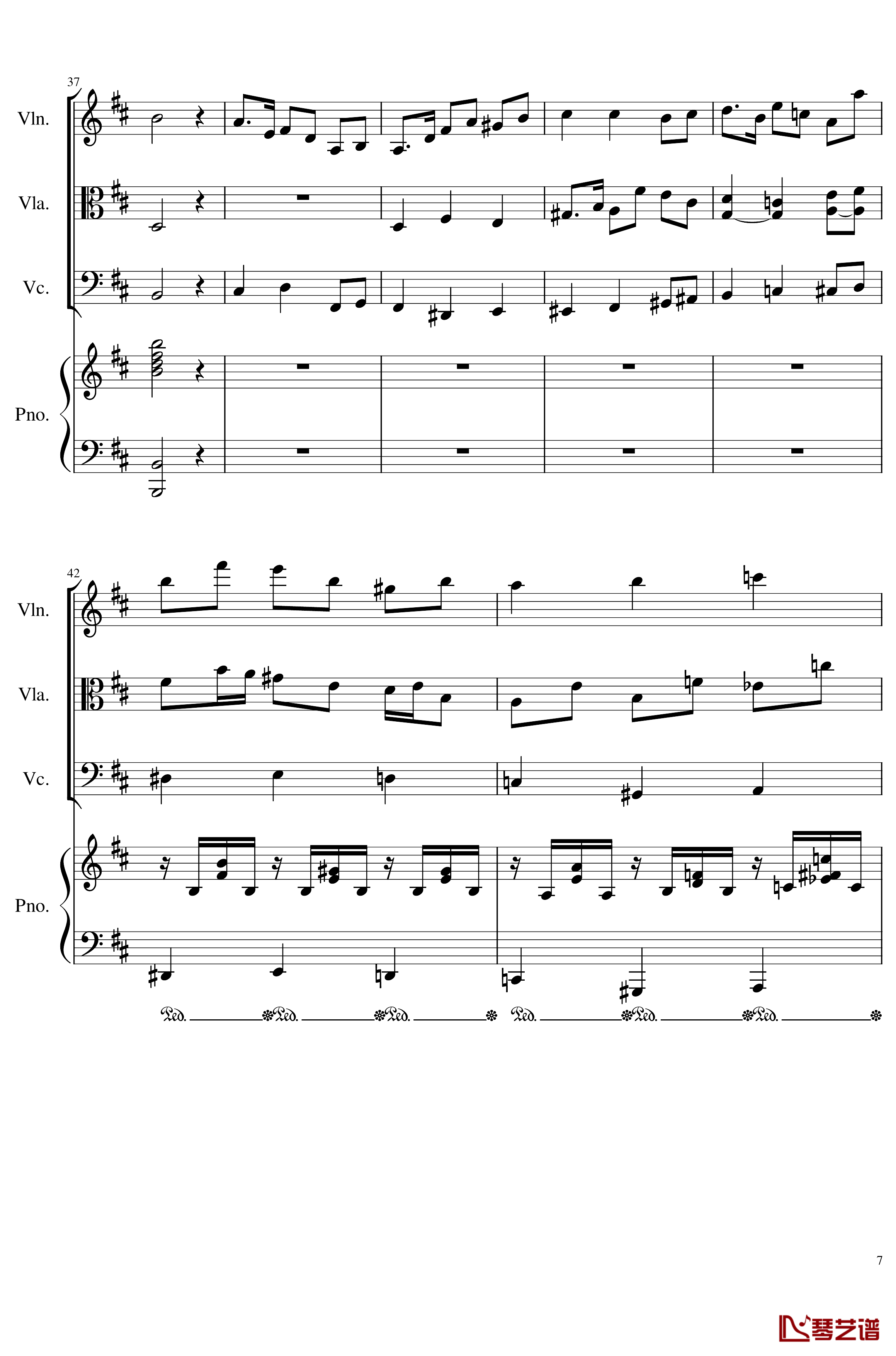 Autumn Song Op.111b钢琴谱-一个球7