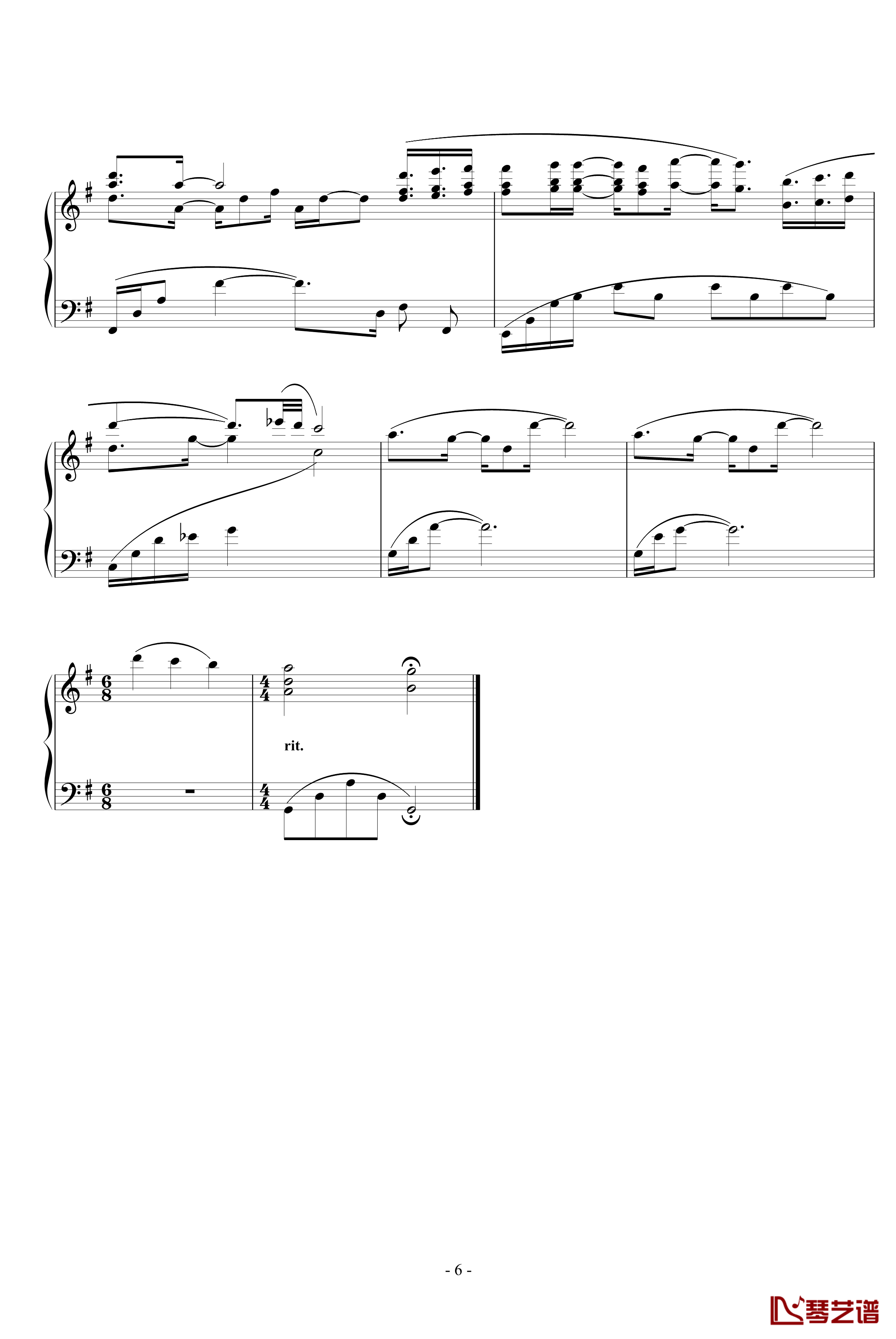 Beloved钢琴谱-心之所爱-Yiruma6