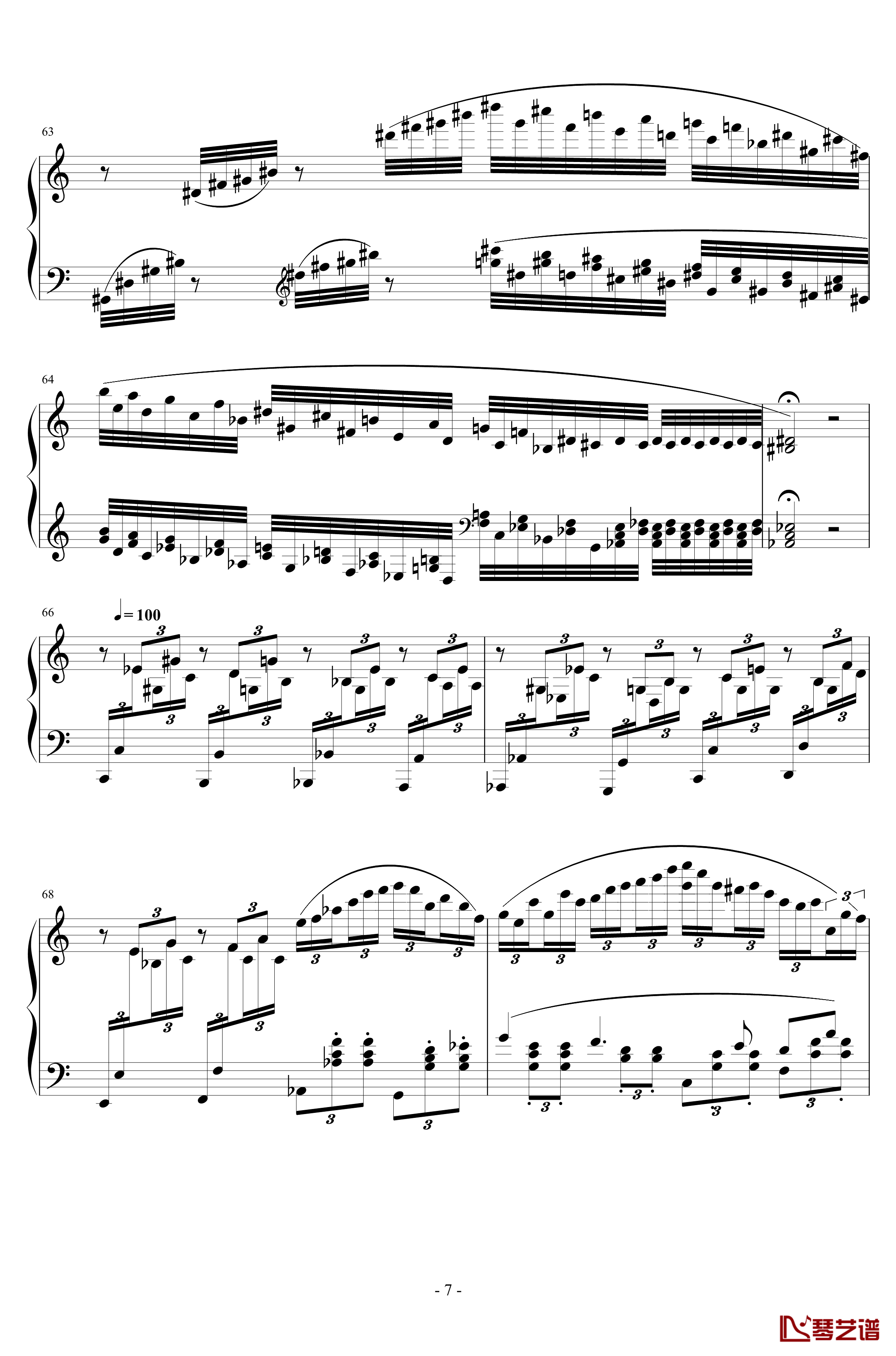 Ballade No.1, Op.92钢琴谱-一个球7