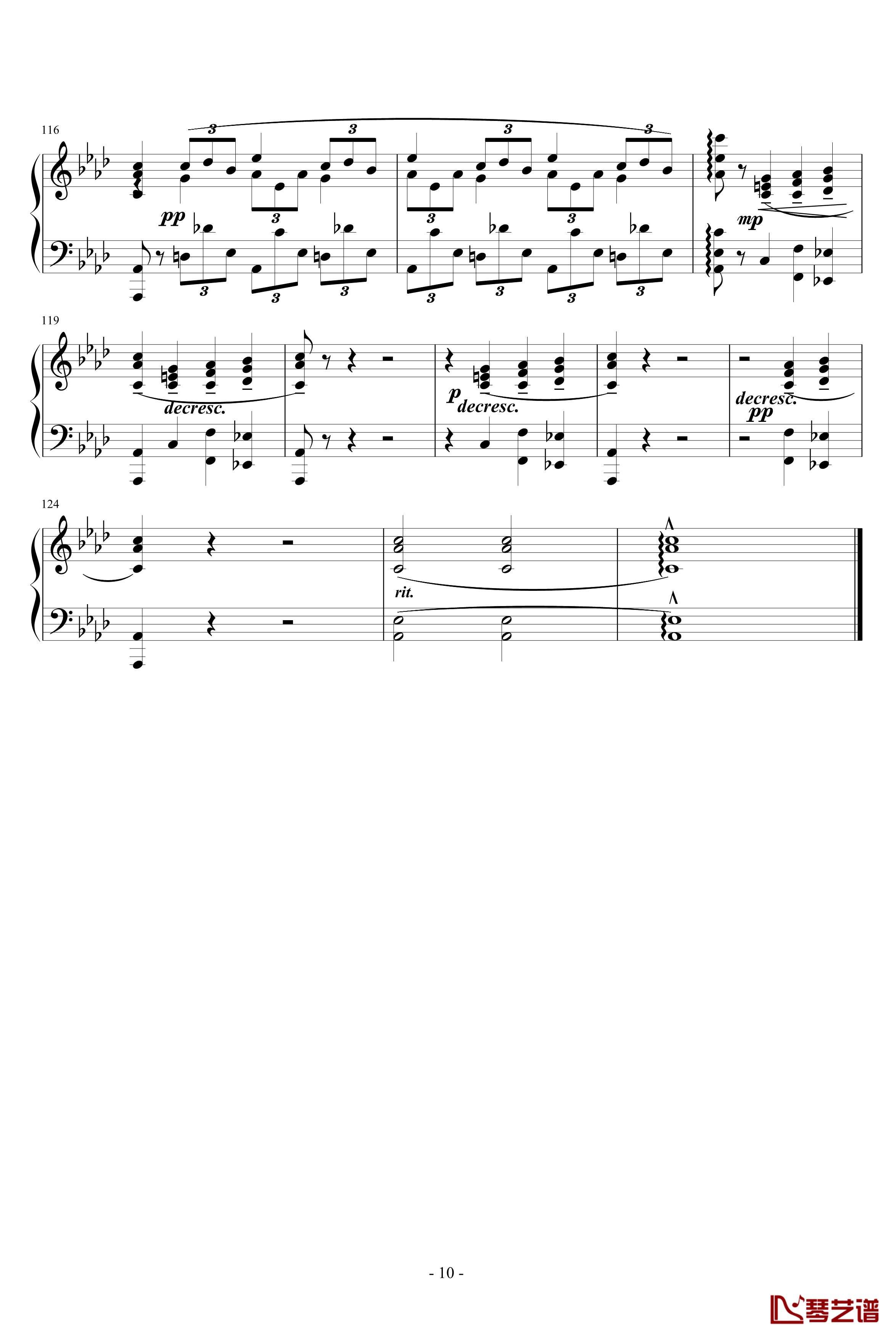 即兴曲第一首Op.29钢琴谱-肖邦-chopin10