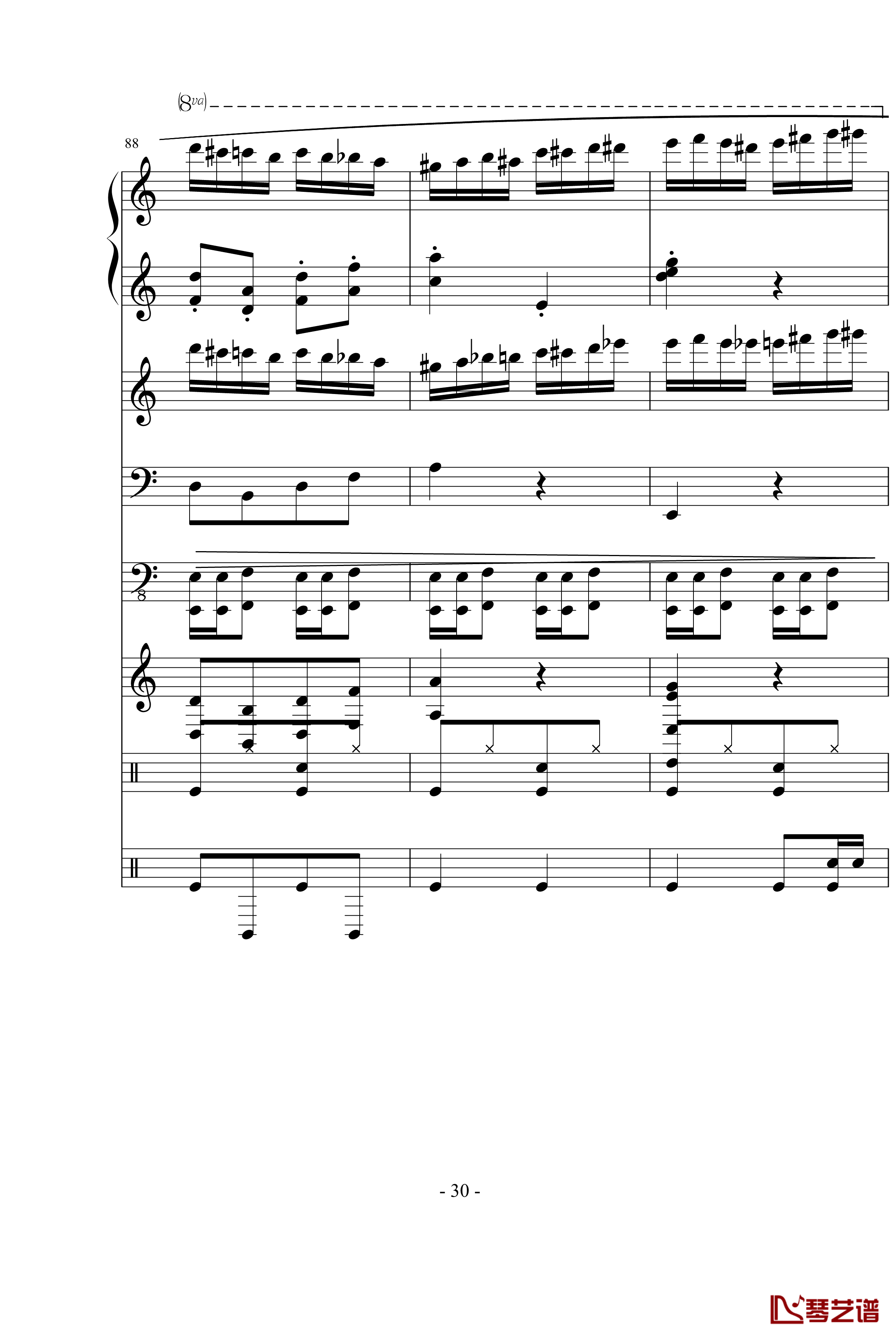 野蜂飞舞钢琴谱-里姆斯基-柯萨科夫30