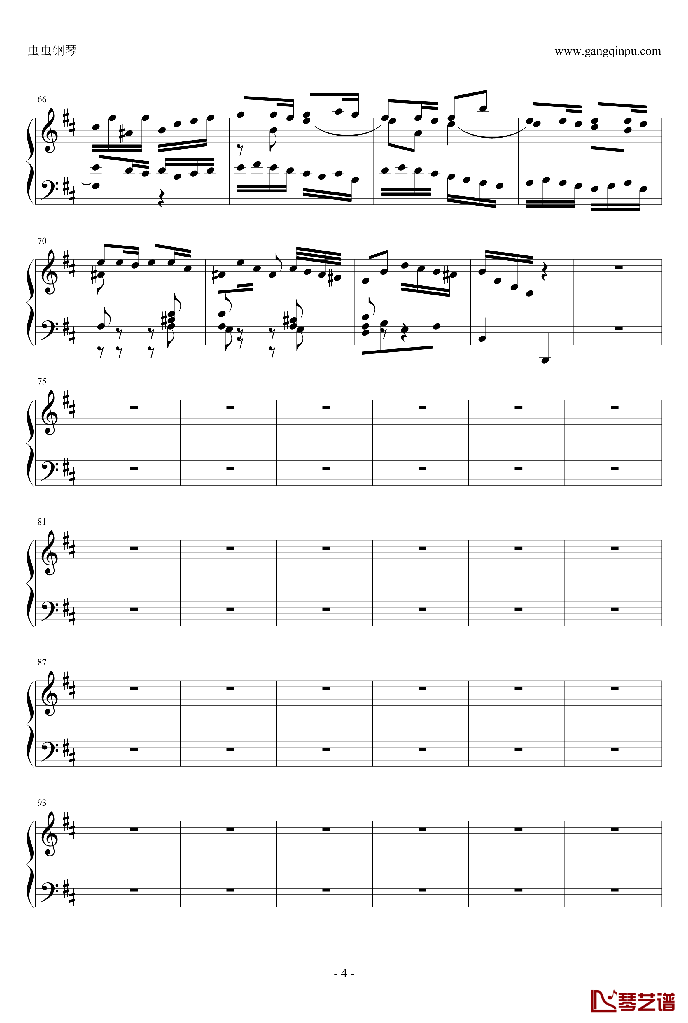 BWV831ECHO钢琴谱-雅克·奥芬巴赫4