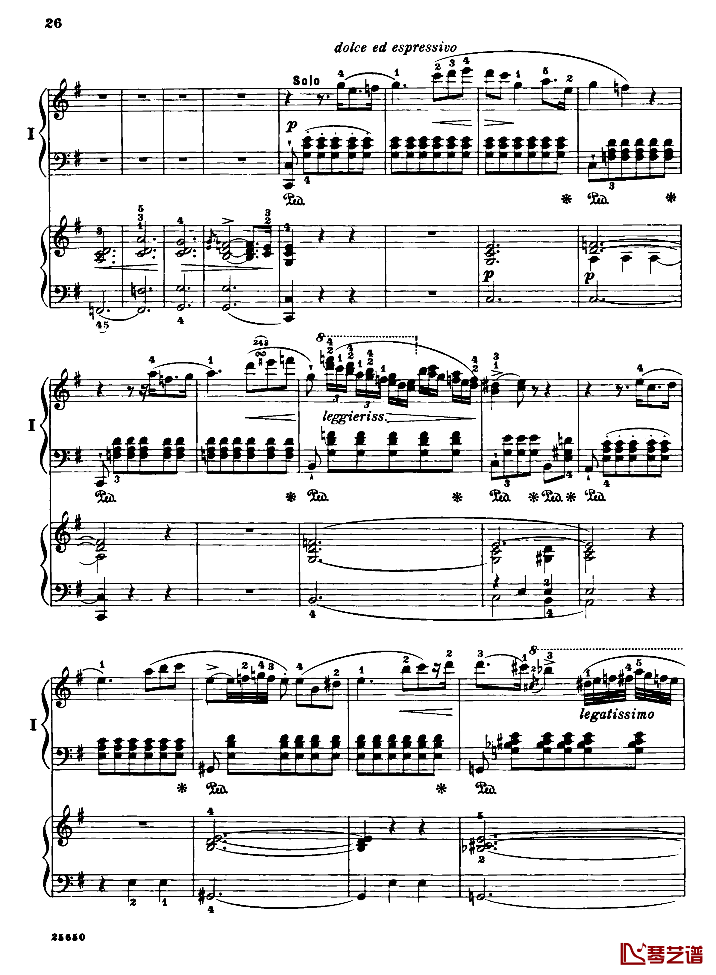 肖邦第一钢琴协奏曲钢琴谱-肖邦28