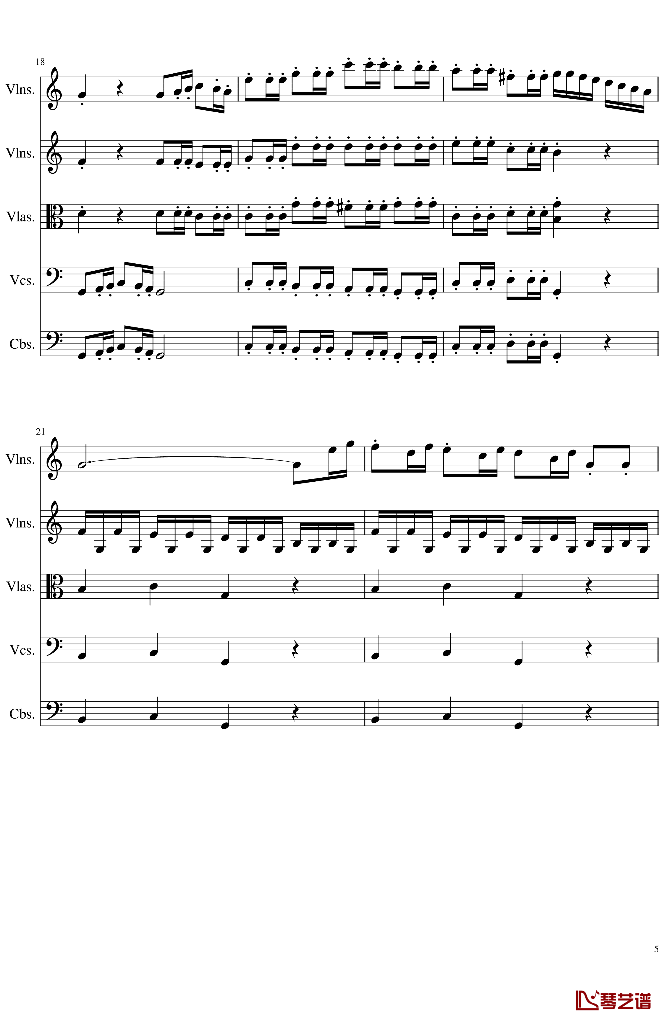March in C, Op.124b钢琴谱-一个球5