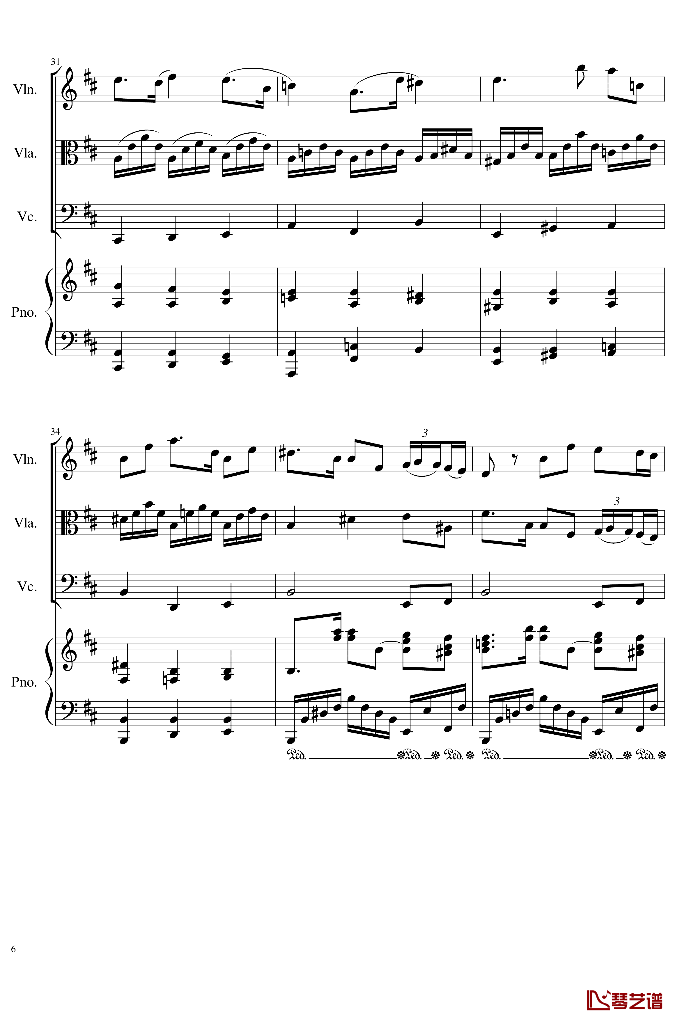Autumn Song Op.111b钢琴谱-一个球6