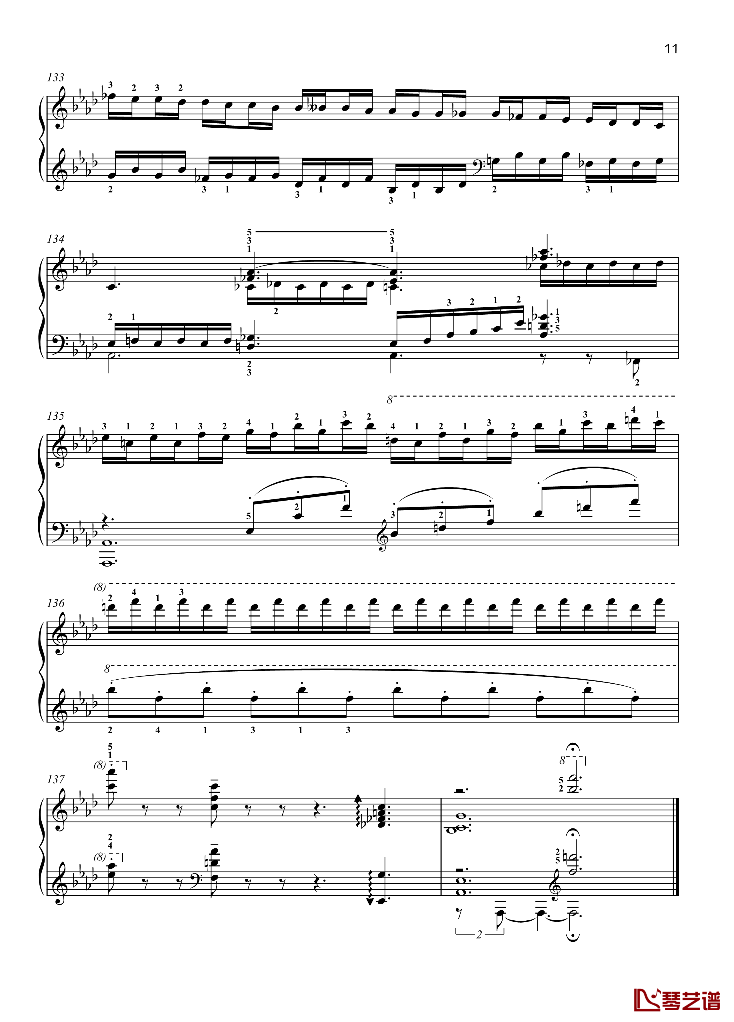 No. 2. Dream. Moderato钢琴谱-带指法- 八首音乐会练习曲 Eight Concert ?tudes Op 40 -爵士-尼古拉·凯帕斯汀11