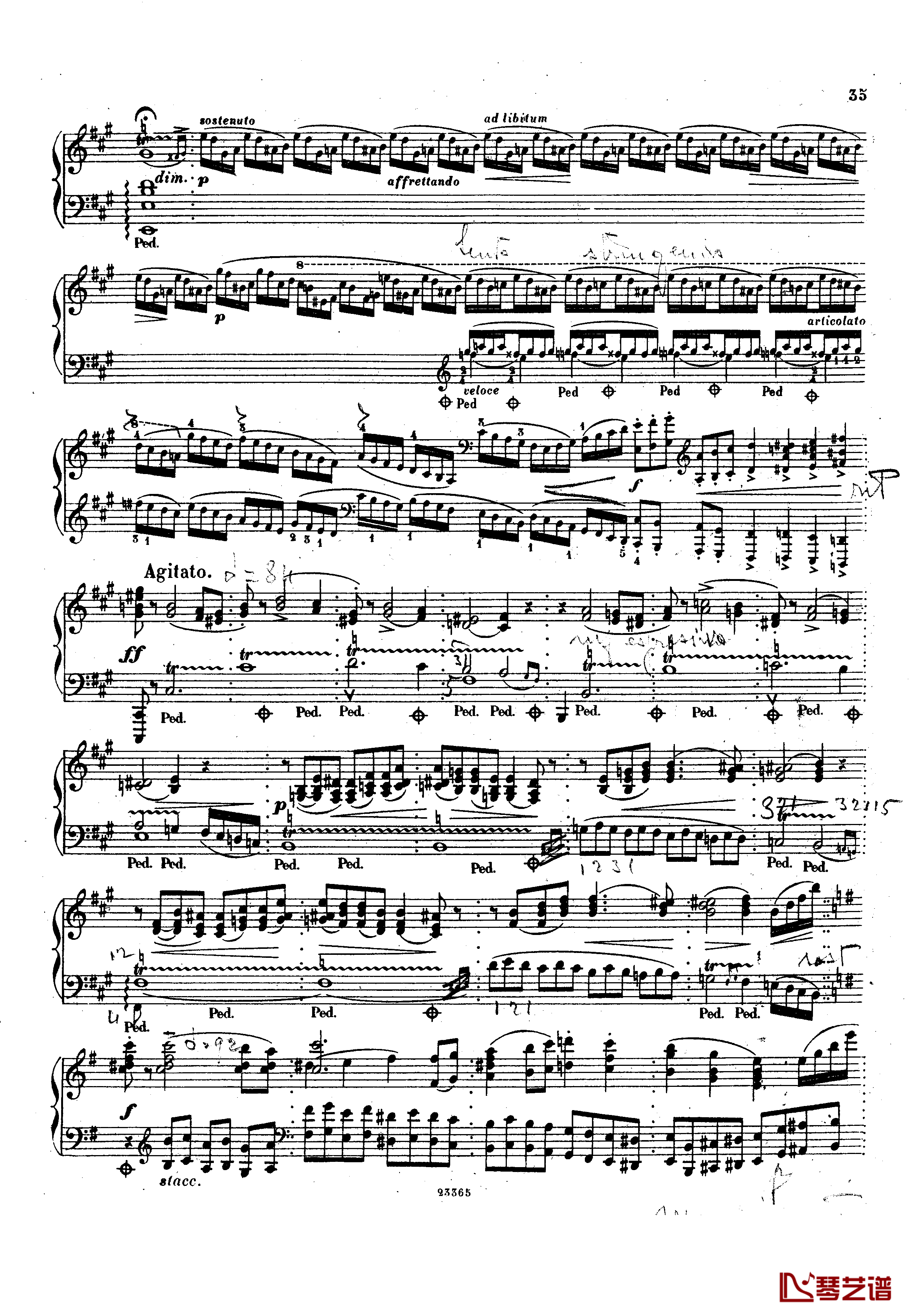 g小调钢琴协奏曲  Op.15钢琴谱-斯甘巴蒂35