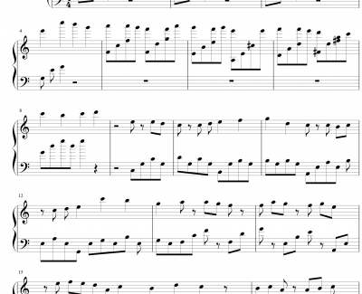 雨滴钢琴谱-Yiruma