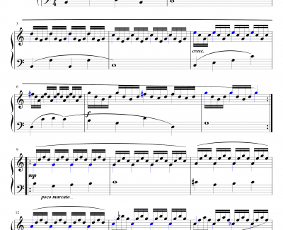 车尔尼849第四条钢琴谱-Op.849 No.4-Czerny