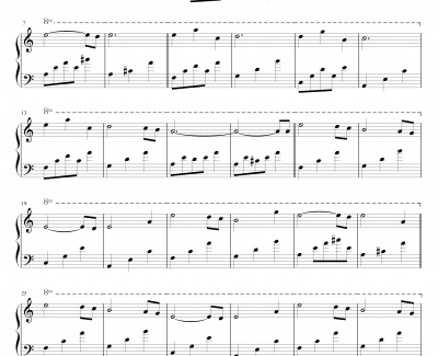 Kimi wo Omou Melodi钢琴谱-shuffle