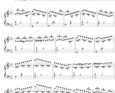 即兴曲Op.90 No.2钢琴谱-舒伯特-又名D899 No.2
