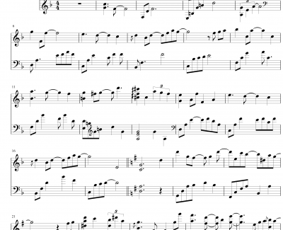 letter钢琴谱-演奏会live版本-Yiruma