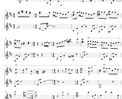 Nothing to say钢琴谱-Yiruma