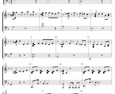 Hands Up钢琴谱-Key of F-2PM