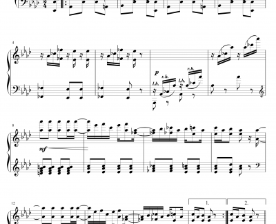 枫叶拉格钢琴谱-斯科特 乔普林