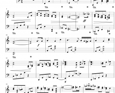 生日快乐特别版钢琴谱-世界名曲