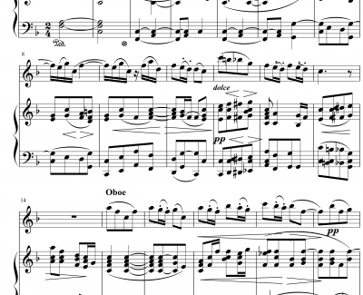 小提琴协奏曲第二乐章钢琴谱-勃拉姆斯-Johannes Brahms