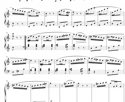 八音盒钢琴谱-波尔迪尼