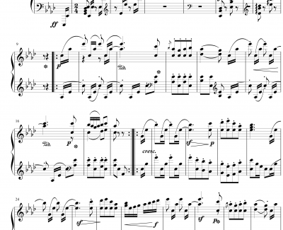 Galop Brillant Czerny 787钢琴谱-车尔尼-Czerny