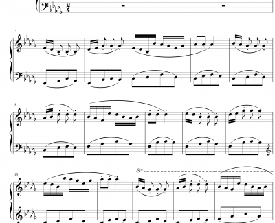 Capriccio钢琴谱-米俊乐