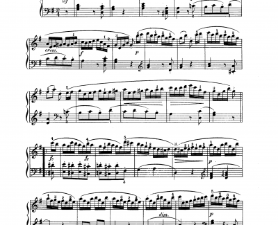 吉普赛回旋曲钢琴谱-带指法版-海顿