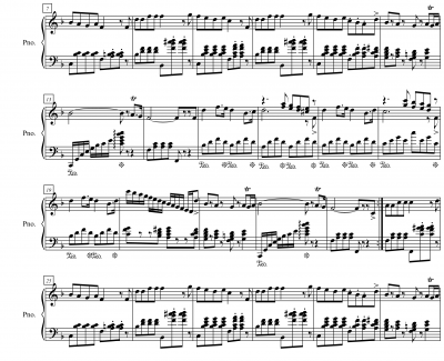 一页大键琴曲钢琴谱-项海波