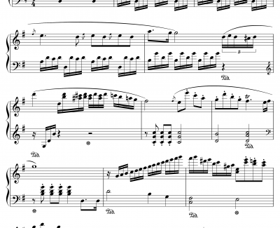 生日快乐钢琴谱-莫扎特风格-维克托伯格