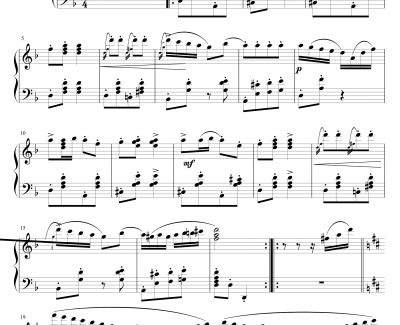 意大利波尔卡钢琴谱-拉赫马尼若夫